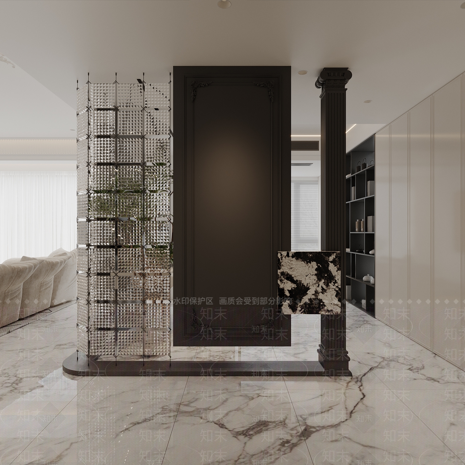 法式家居客厅3D模型下载【ID:1188736906】