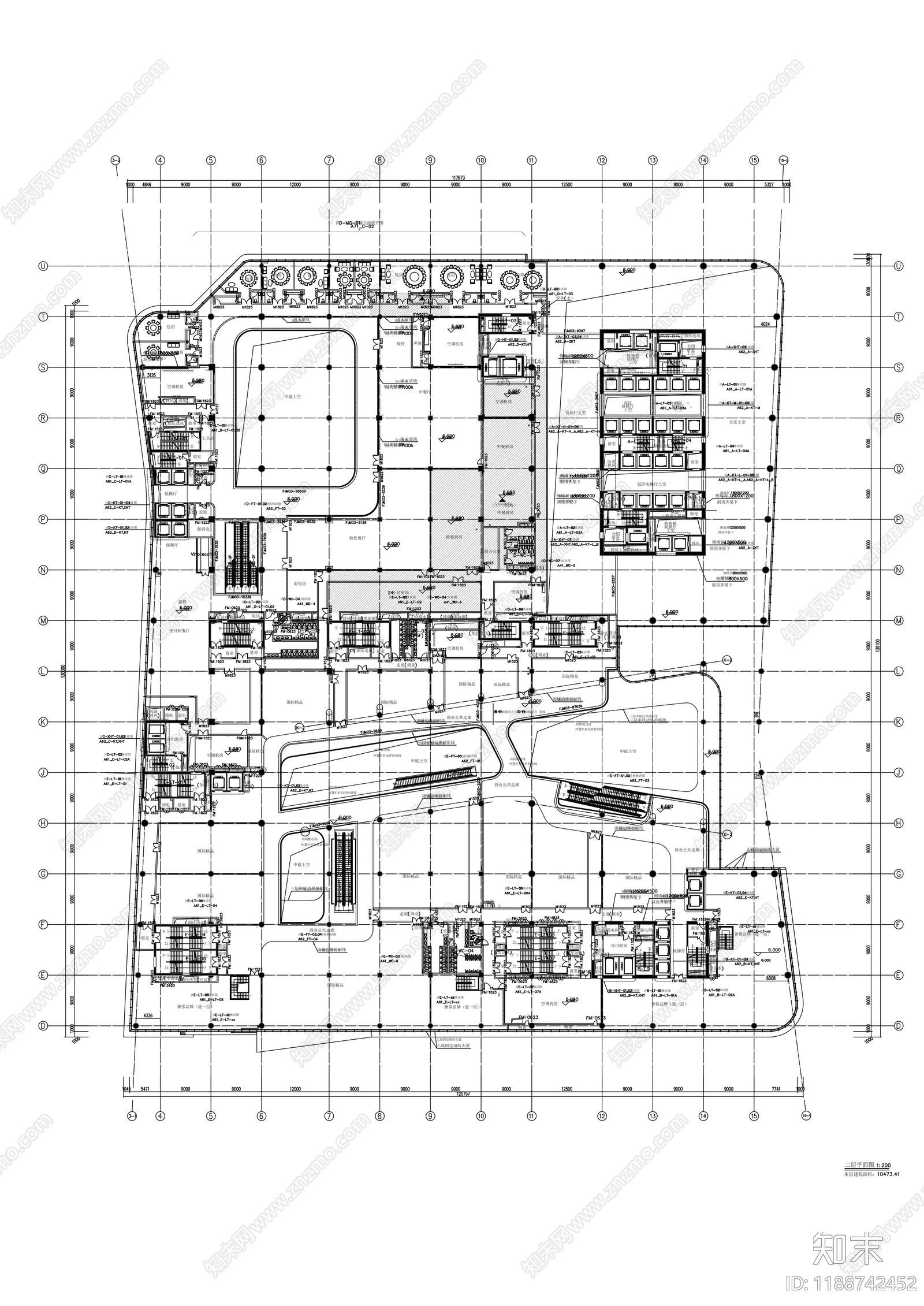 现代办公楼建筑cad施工图下载【ID:1188742452】