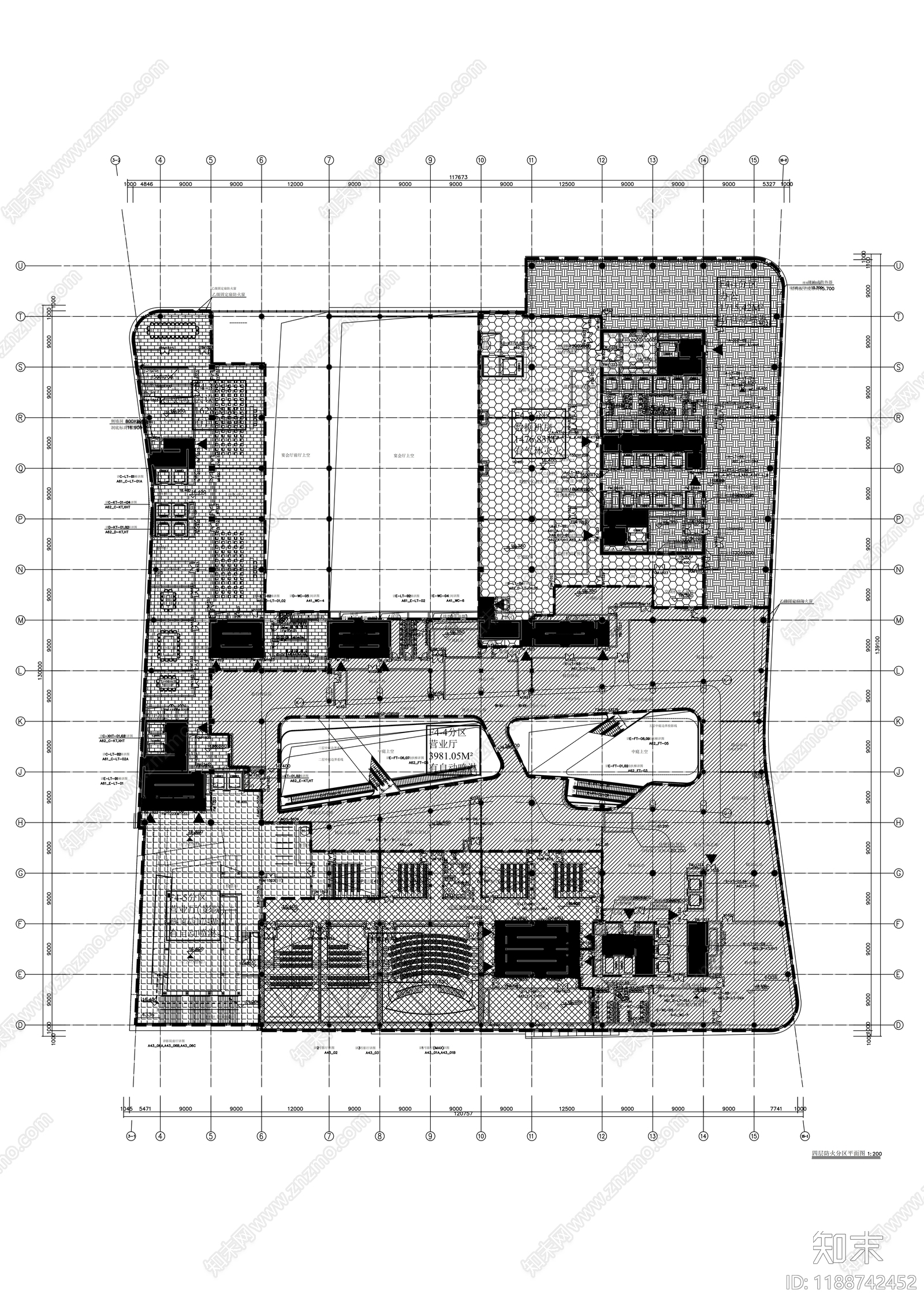 现代办公楼建筑cad施工图下载【ID:1188742452】