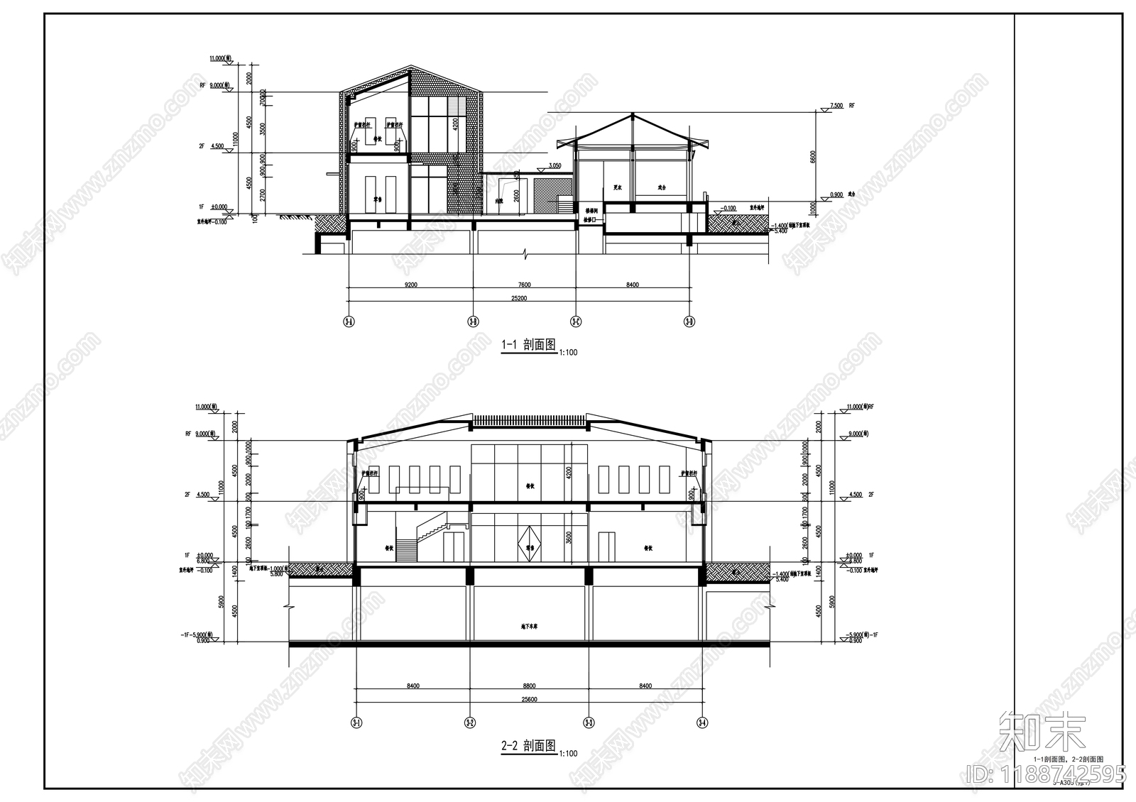 现代其他商业建筑cad施工图下载【ID:1188742595】
