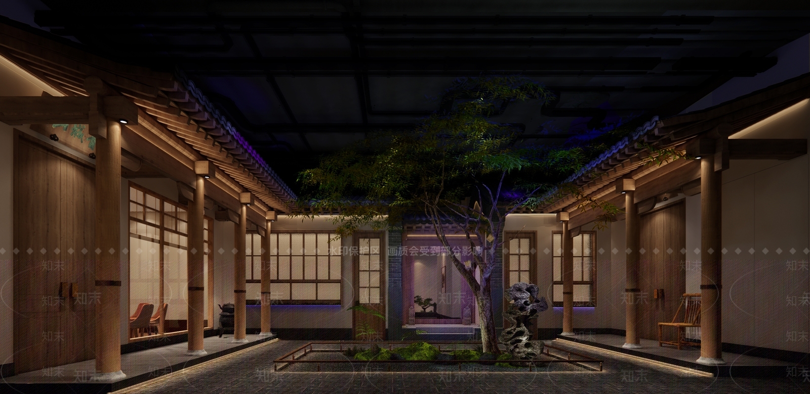 中式其他店铺SU模型下载【ID:1188743660】