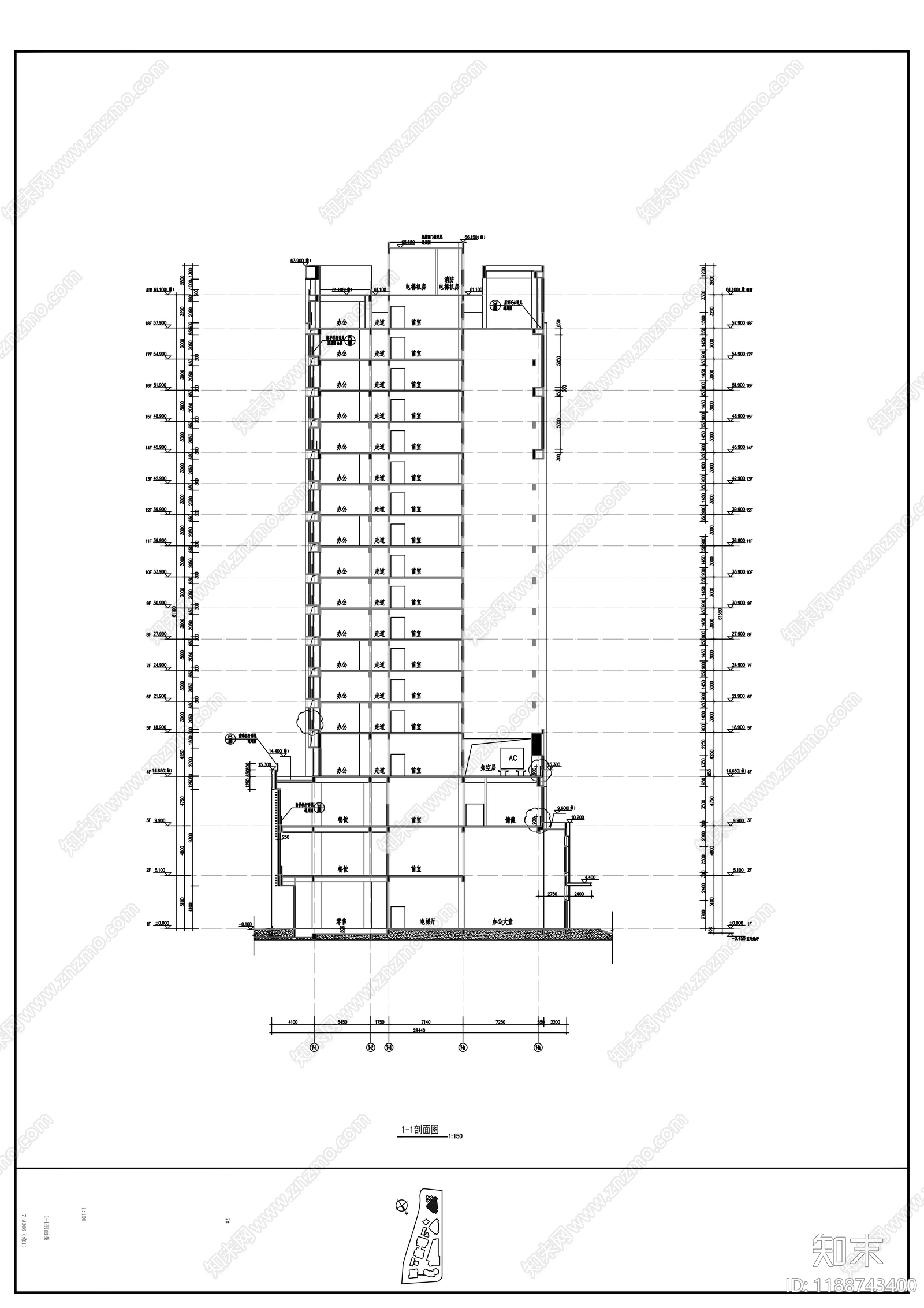 现代商业综合体施工图下载【ID:1188743400】