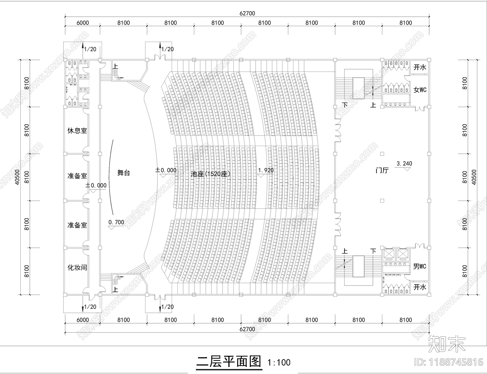 办公大堂cad施工图下载【ID:1188745816】