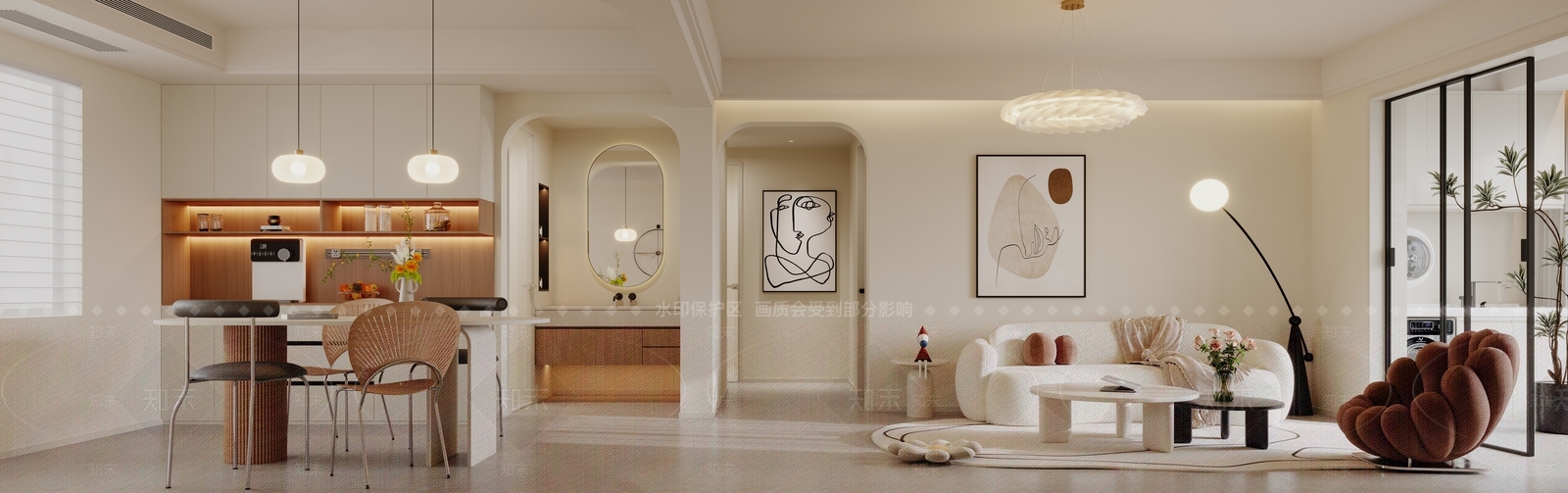 现代玄关3D模型下载【ID:1215060210】