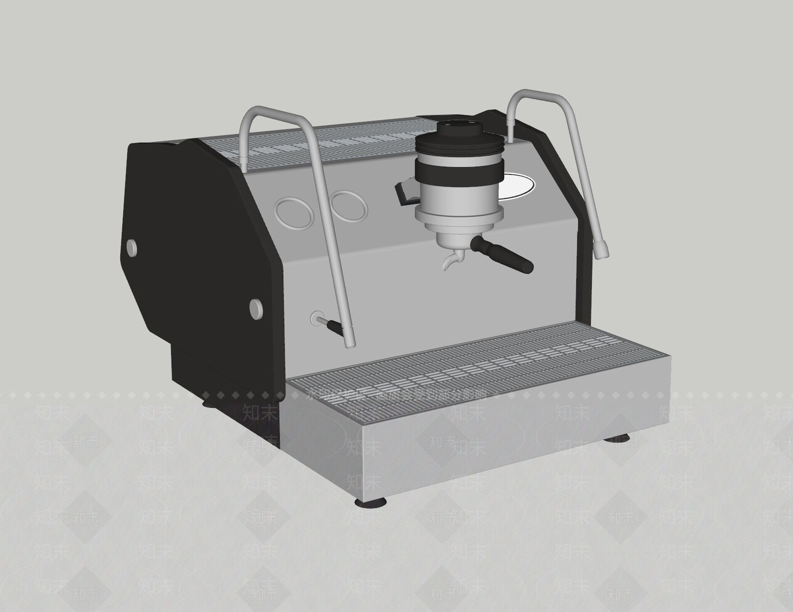 现代意式咖啡机SU模型下载【ID:1188749329】