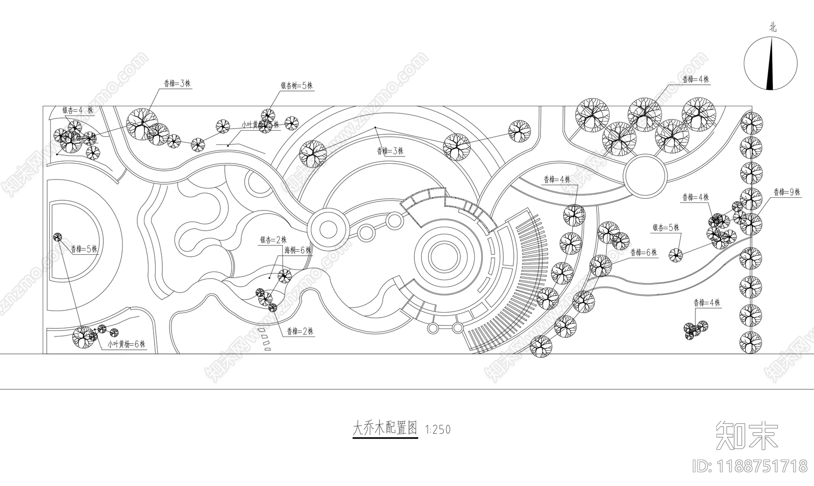 现代口袋公园CAD图纸