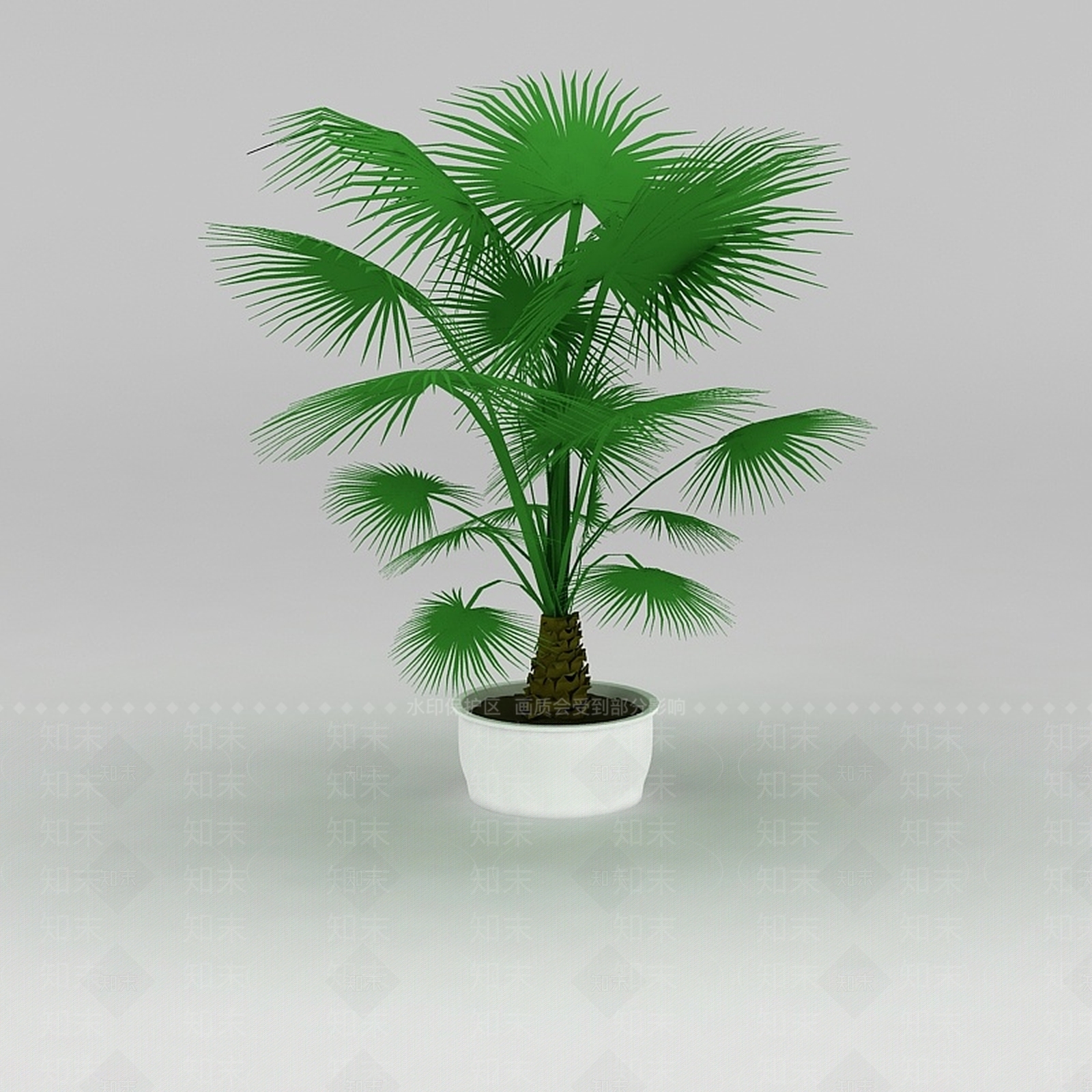 现代大厅盆景棕榈树3D模型下载【ID:1188757108】