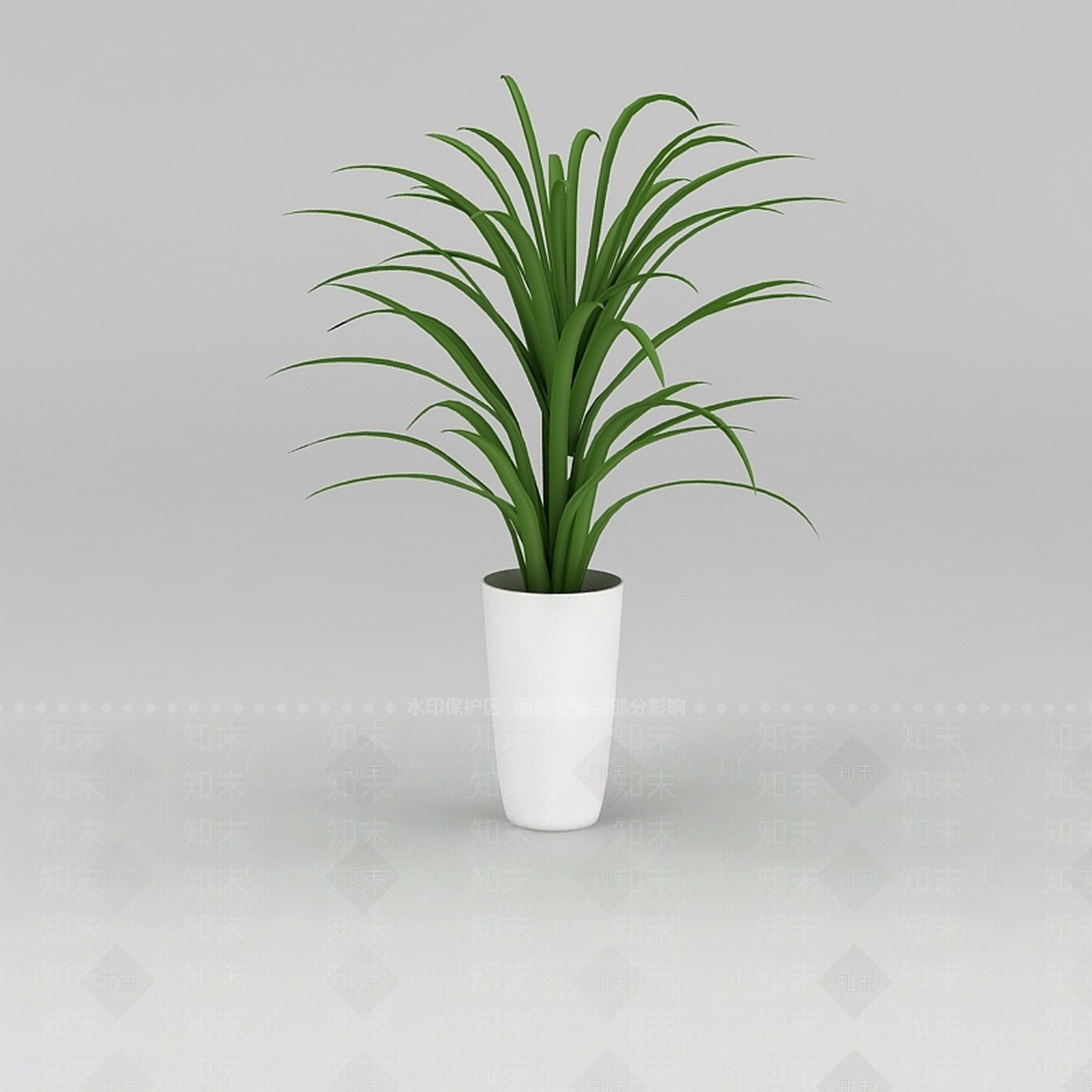 现代花3D模型渲染效果图