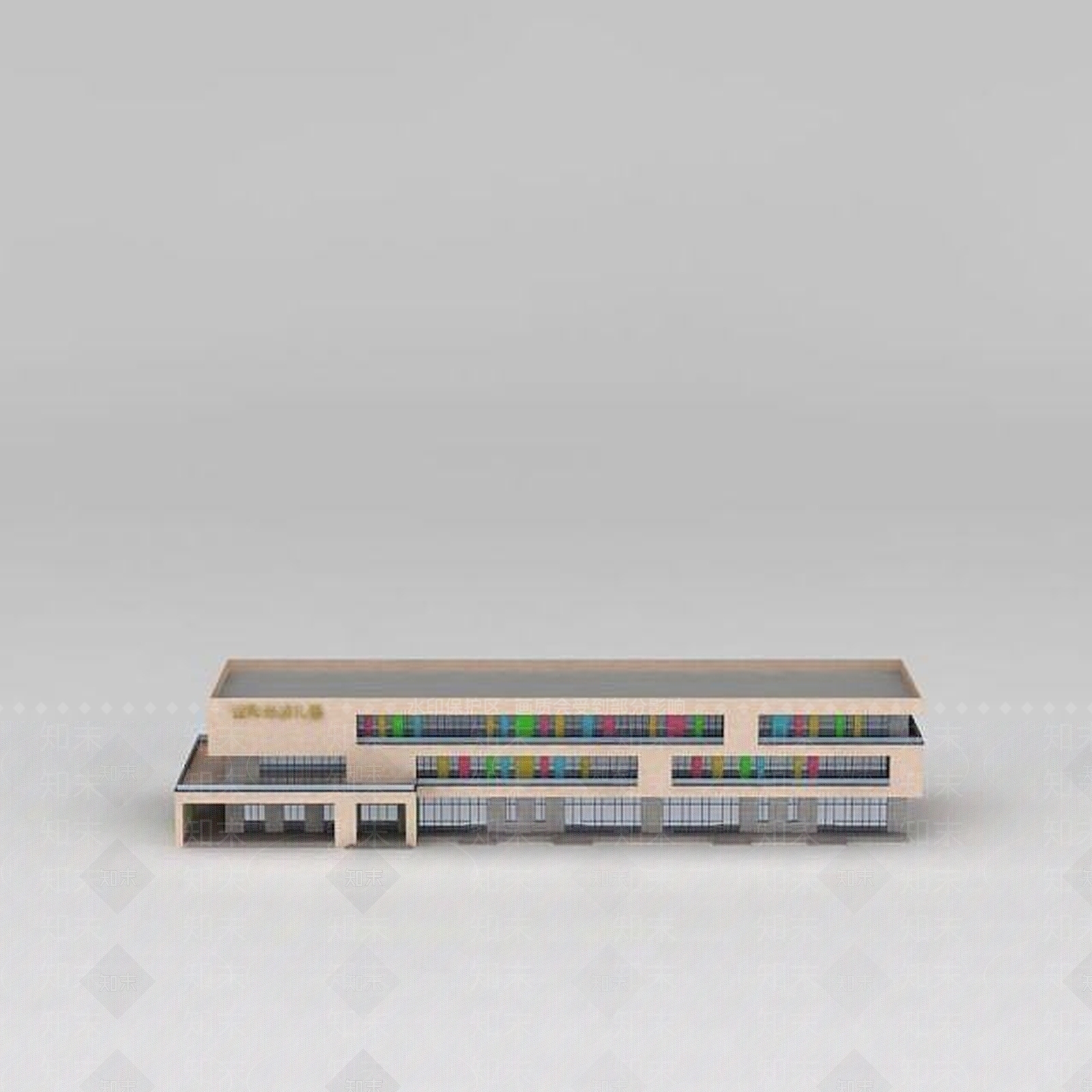 现代幼儿园3D模型下载【ID:1188757579】