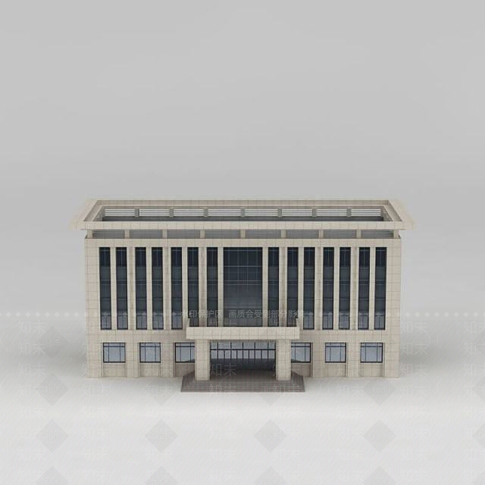 现代法院办公楼3D模型下载【ID:1188758158】