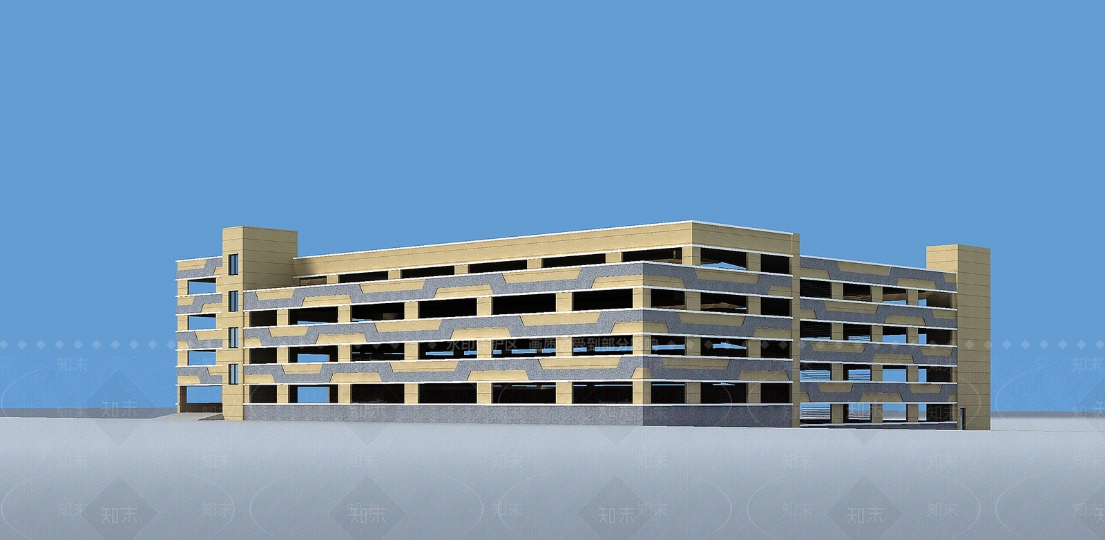 现代立体停车场3D模型下载【ID:1188758334】