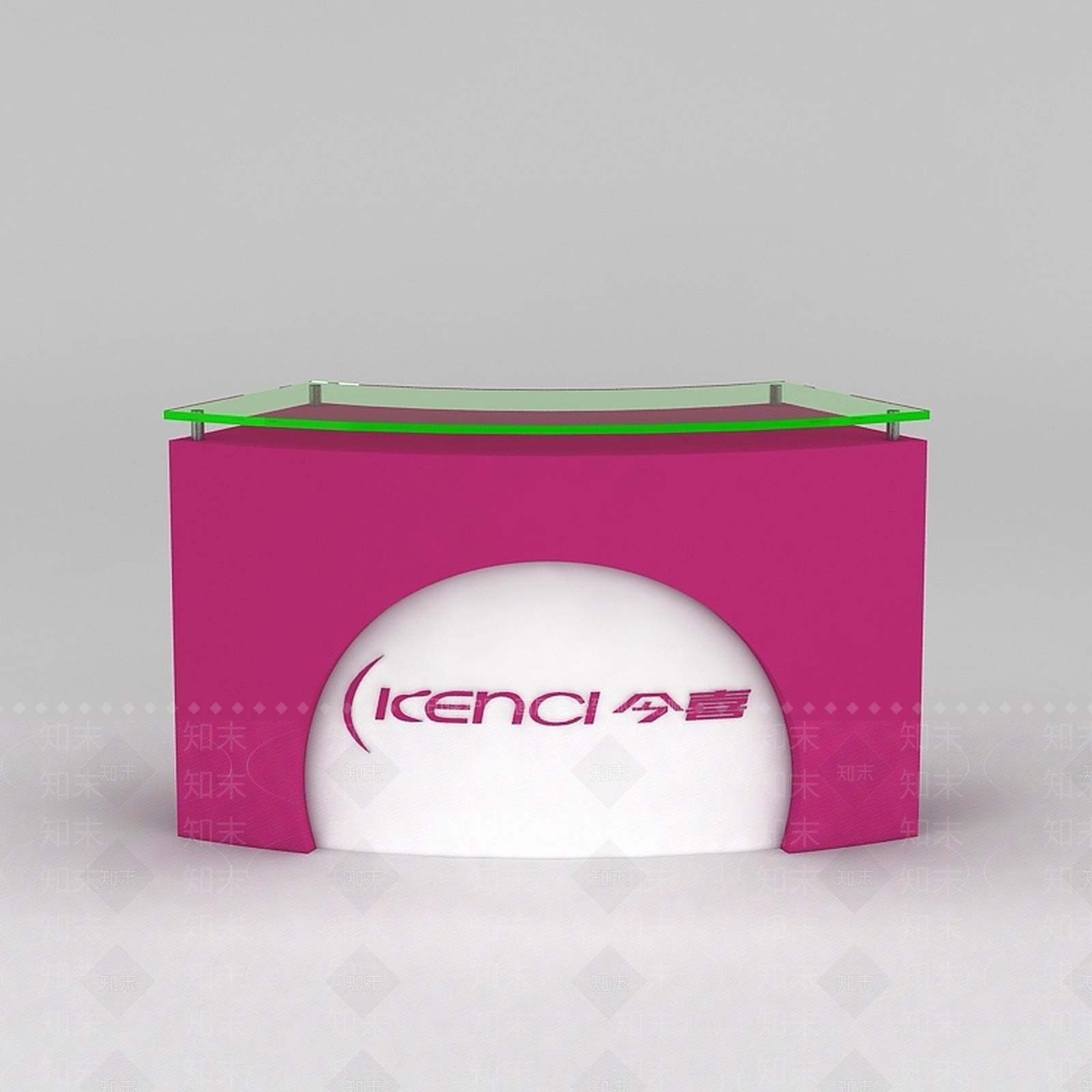 现代今喜展柜前台3D模型下载【ID:1188758428】