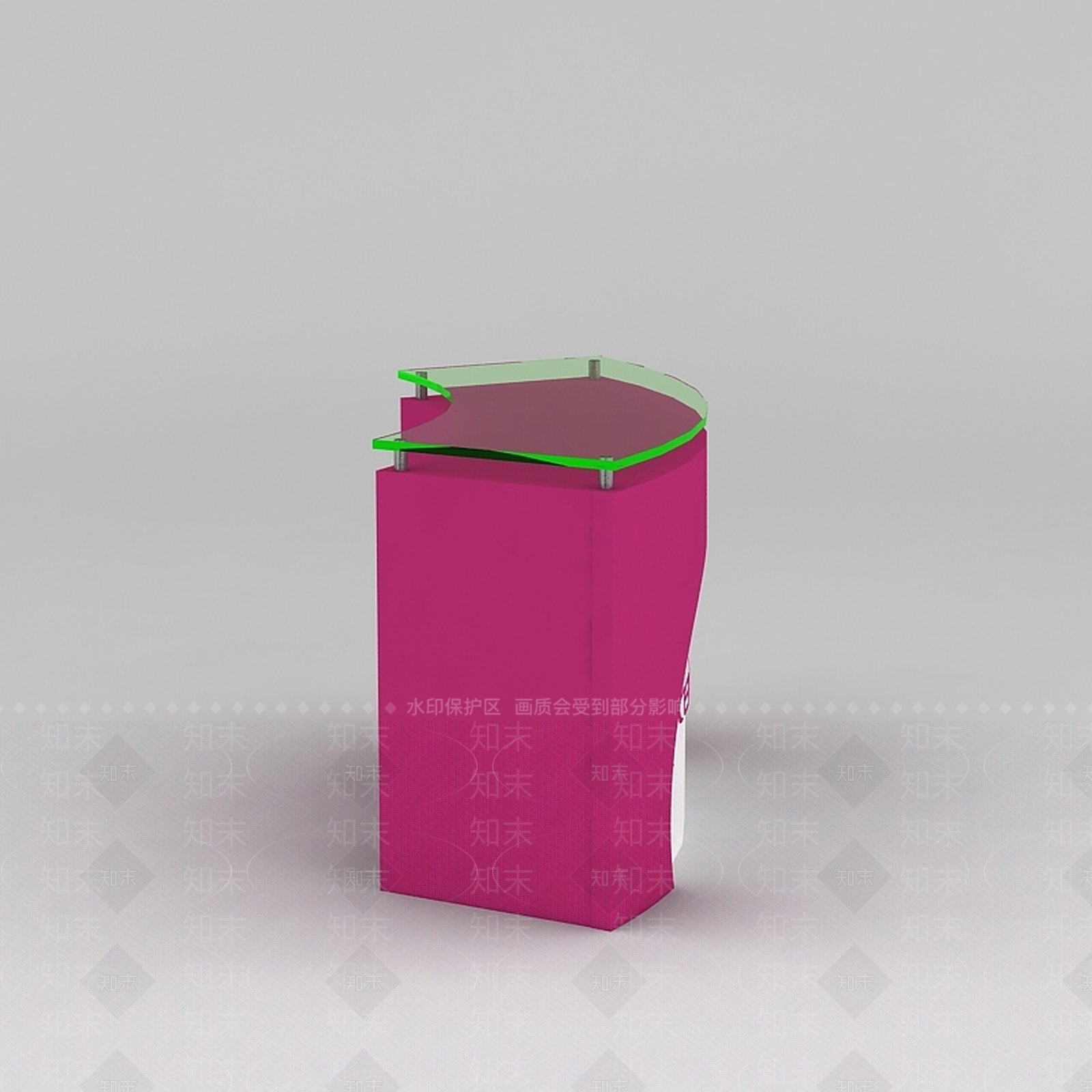 现代今喜展柜前台3D模型下载【ID:1188758428】
