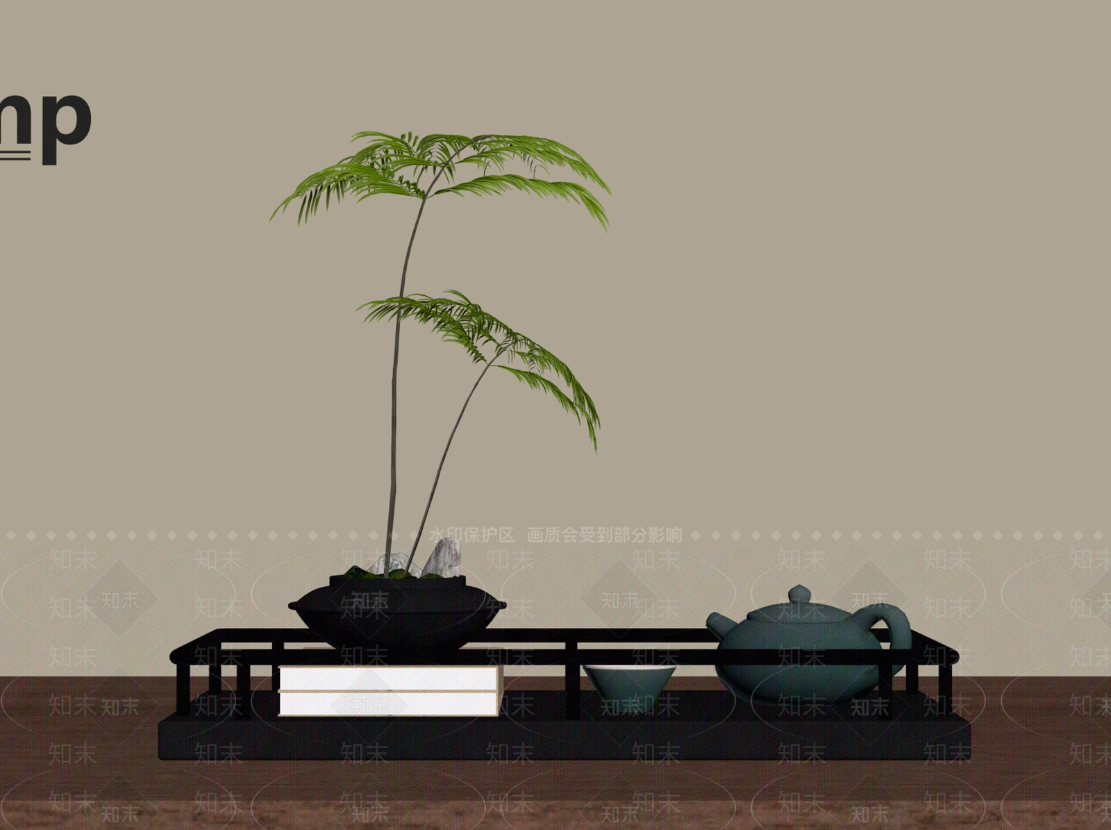 茶具SU模型下载【ID:1188758558】