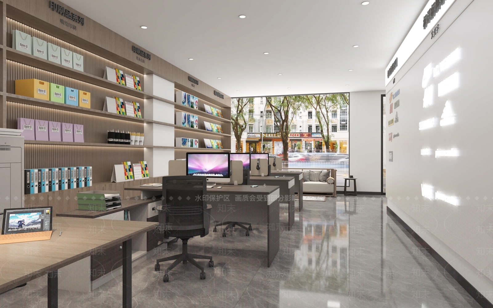 现代中式其他商业空间3D模型下载【ID:1188764086】