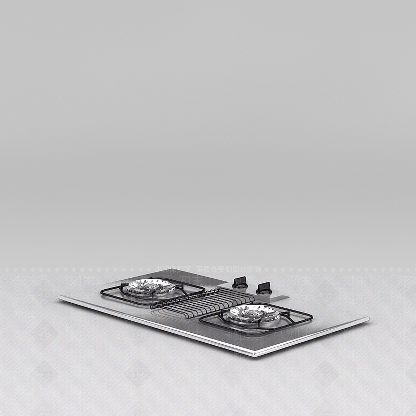 现代家用燃气灶3D模型下载【ID:1188758950】