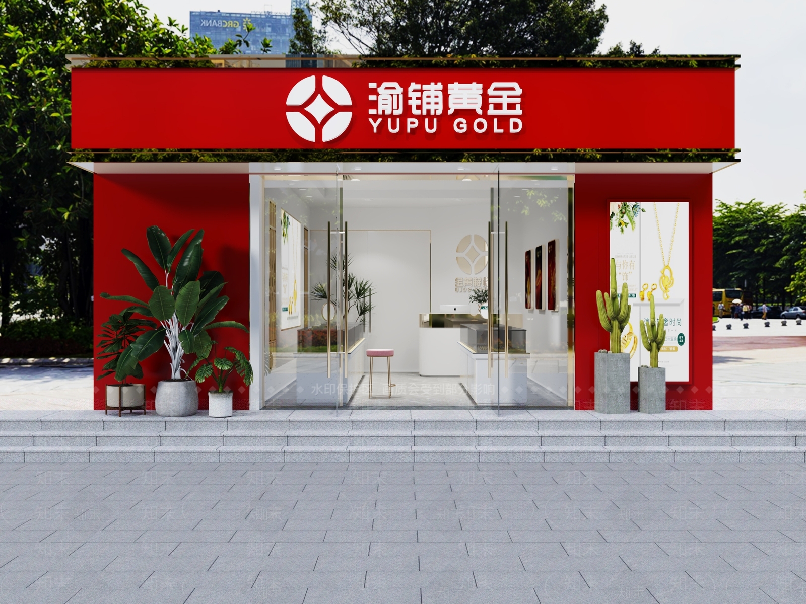 现代珠宝店3D模型下载【ID:1188759852】