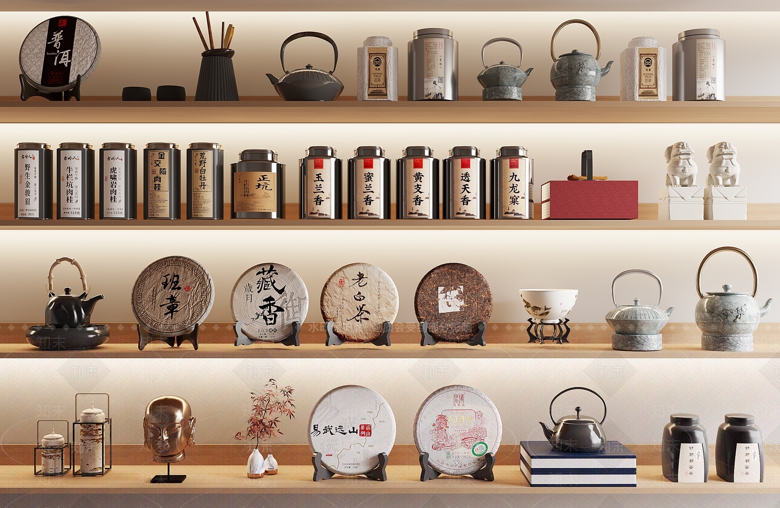 茶具3D模型下载【ID:1188760174】