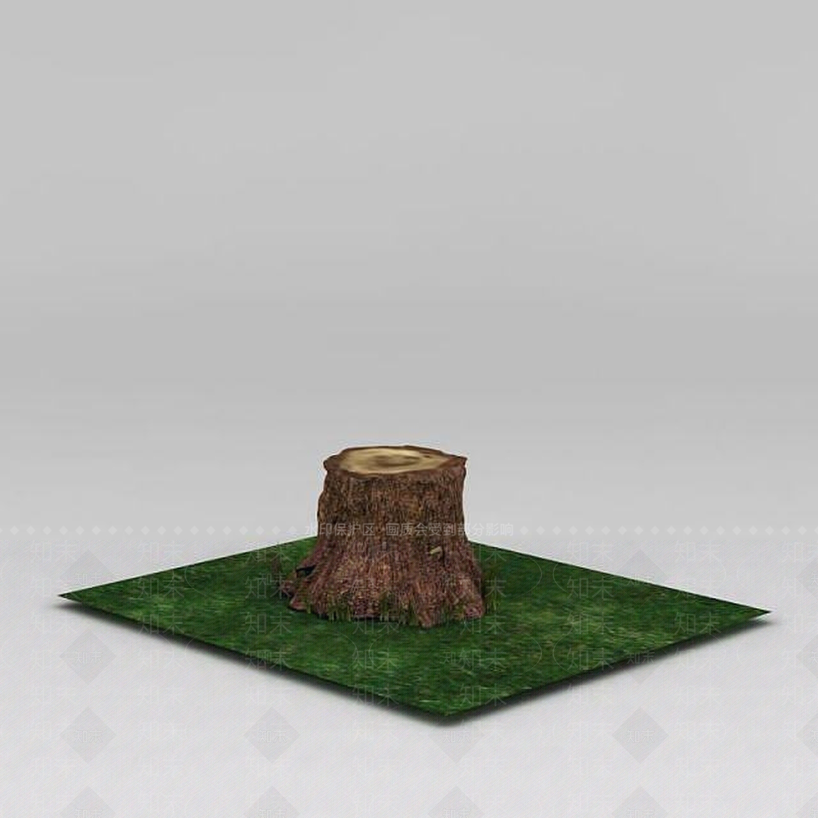 现代一个树桩3D模型下载【ID:1188761357】