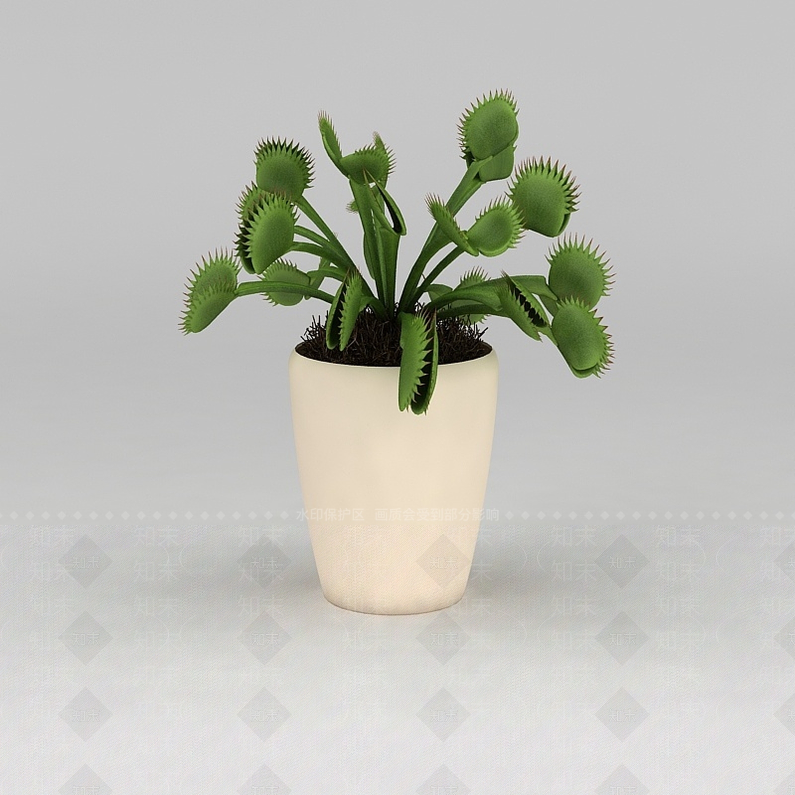 现代室内绿植盆栽3D模型下载【ID:1188762060】