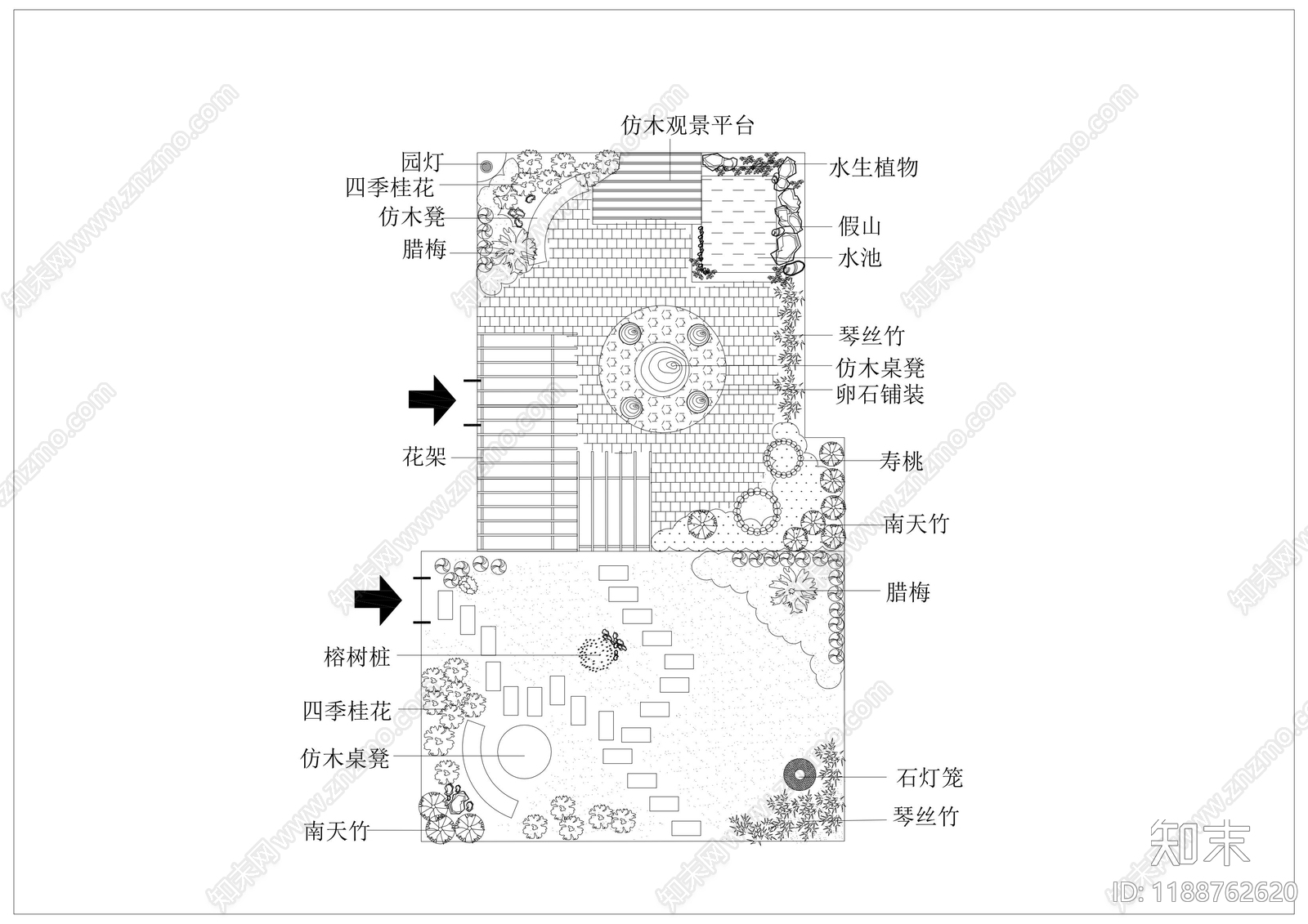 现代树池图库cad施工图下载【ID:1188762620】