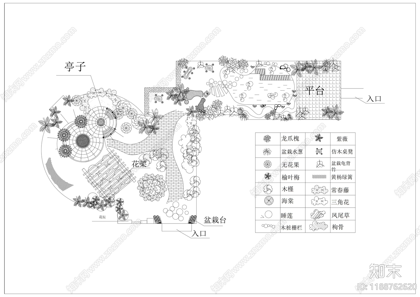现代树池图库cad施工图下载【ID:1188762620】