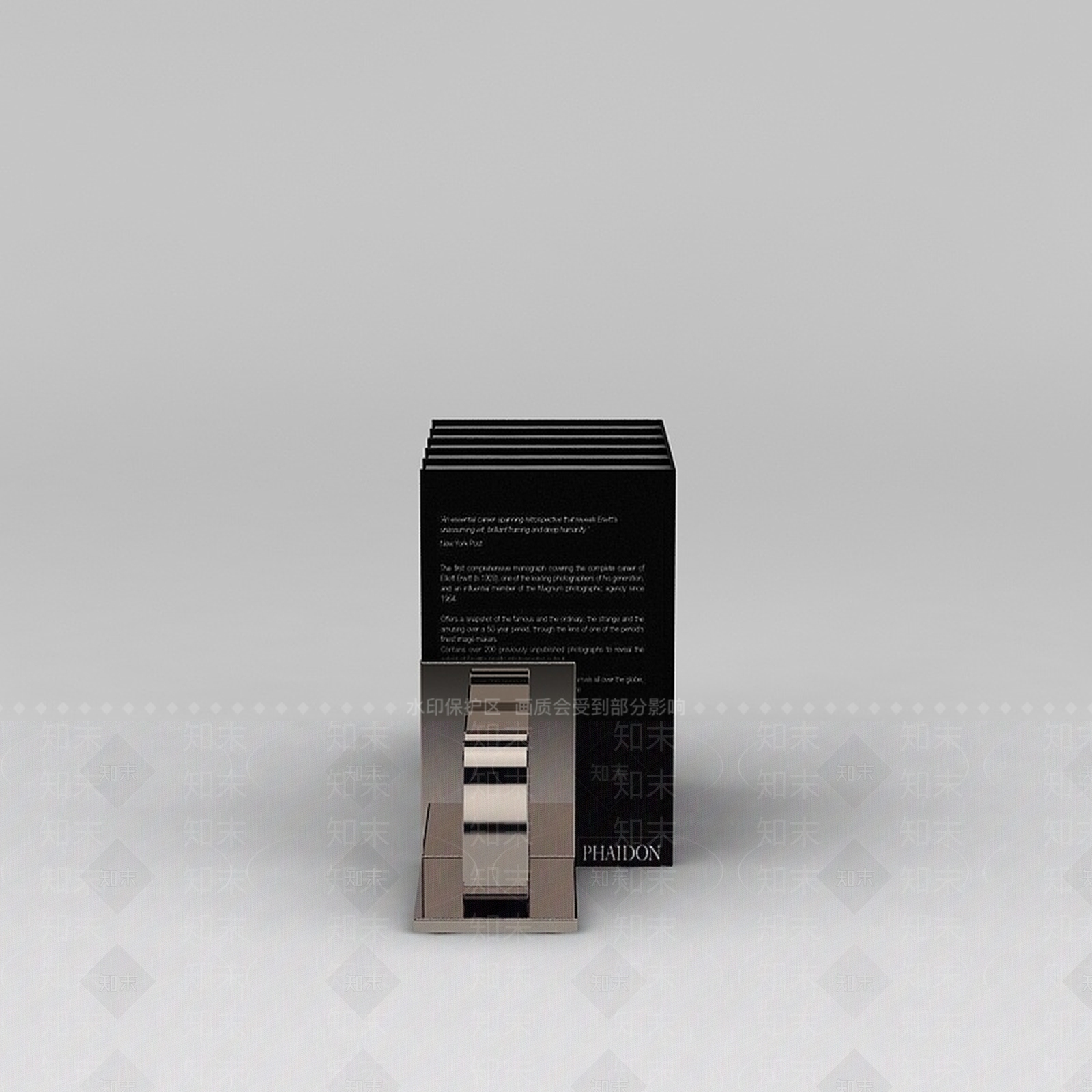 现代金属字母书立3D模型下载【ID:1188762605】