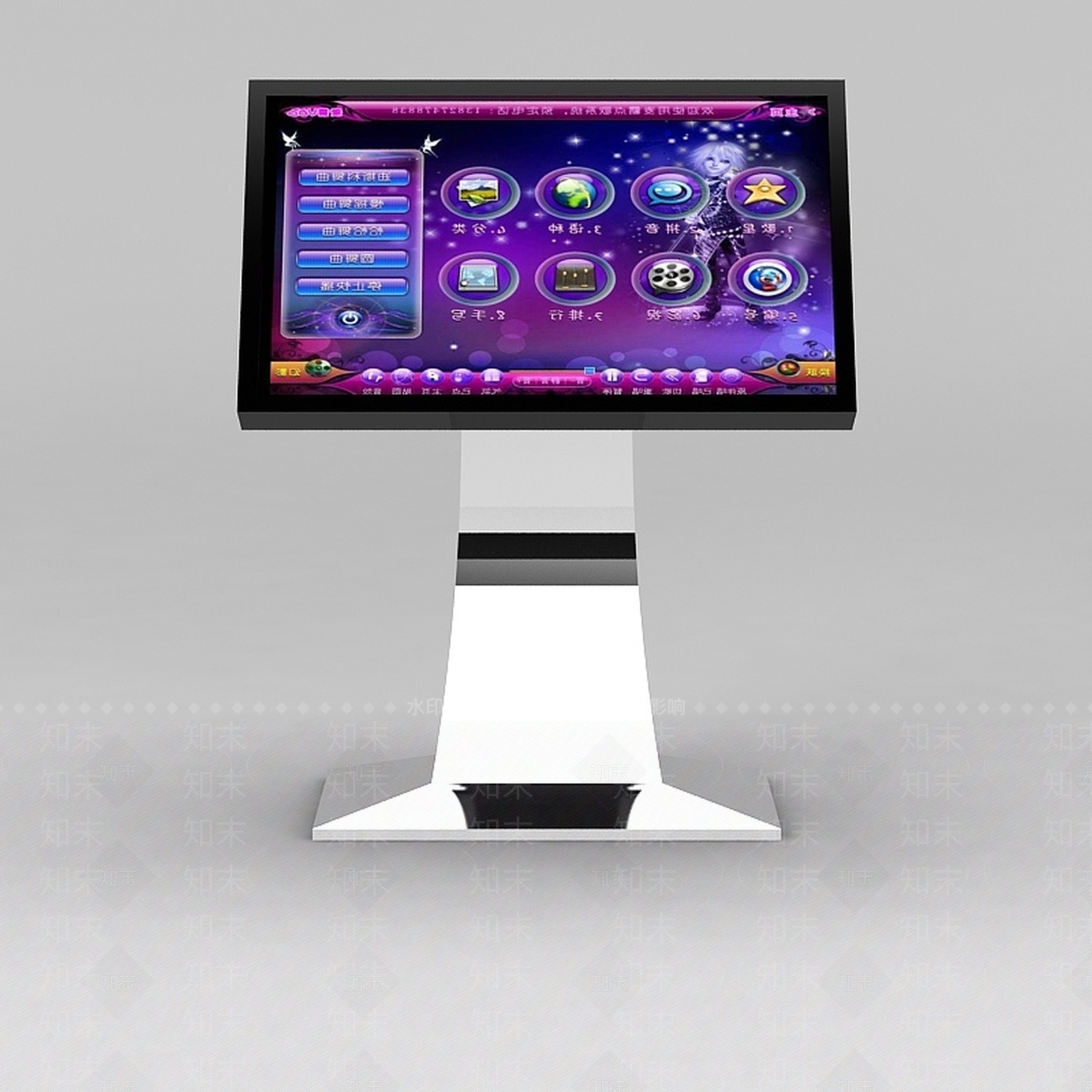 现代KTV点歌机3D模型下载【ID:1188762997】