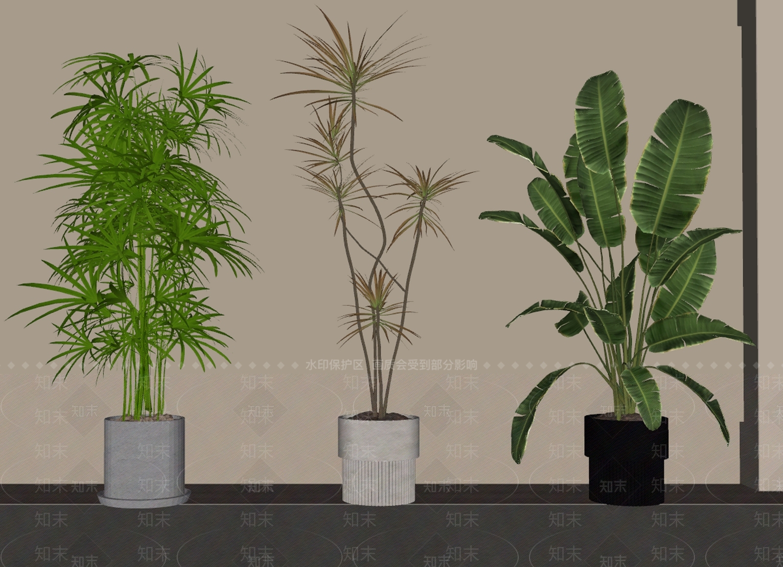 盆栽SU模型下载【ID:1188765086】