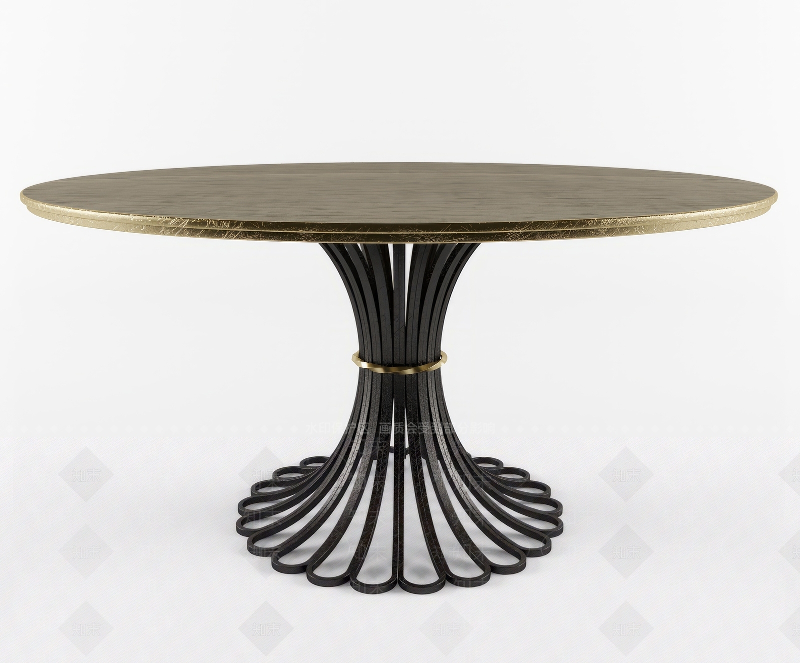 中古复古餐桌SU模型下载【ID:1188767342】