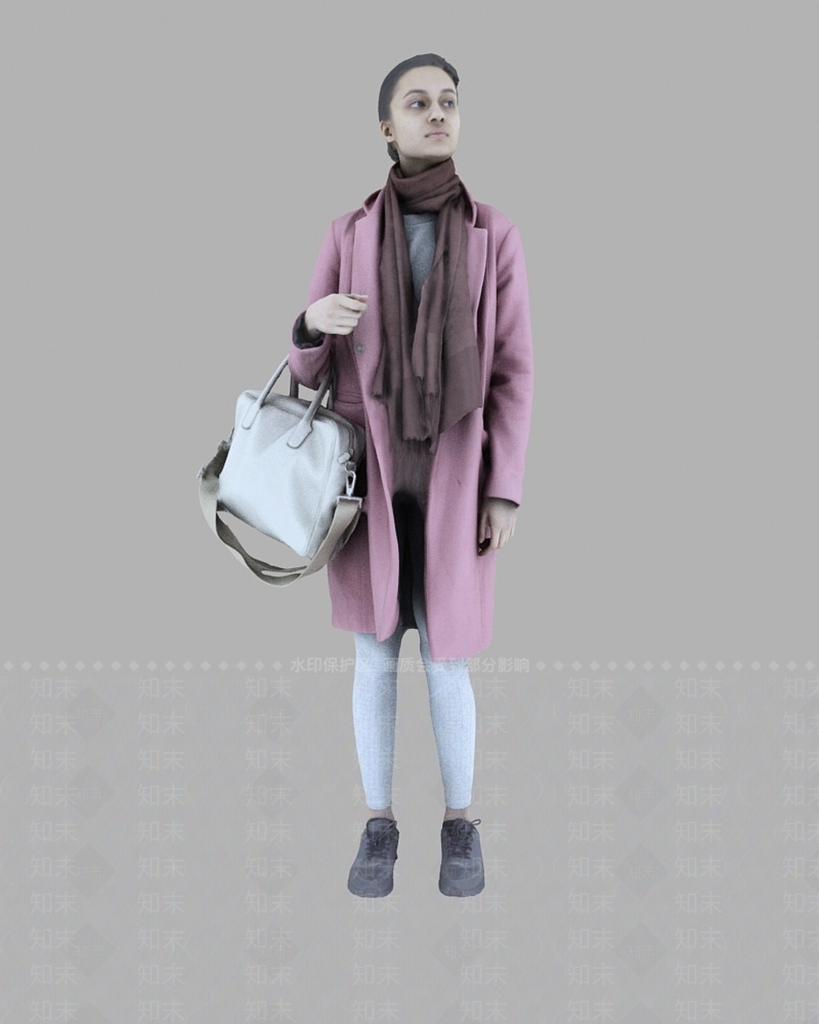 现代拎包女人3D模型下载【ID:1188767311】