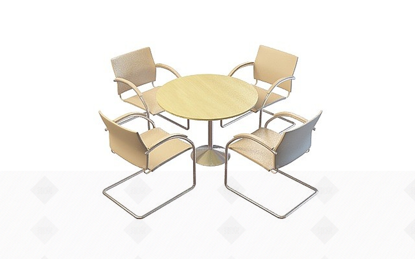 现代室内休闲桌椅3D模型下载【ID:1188767572】