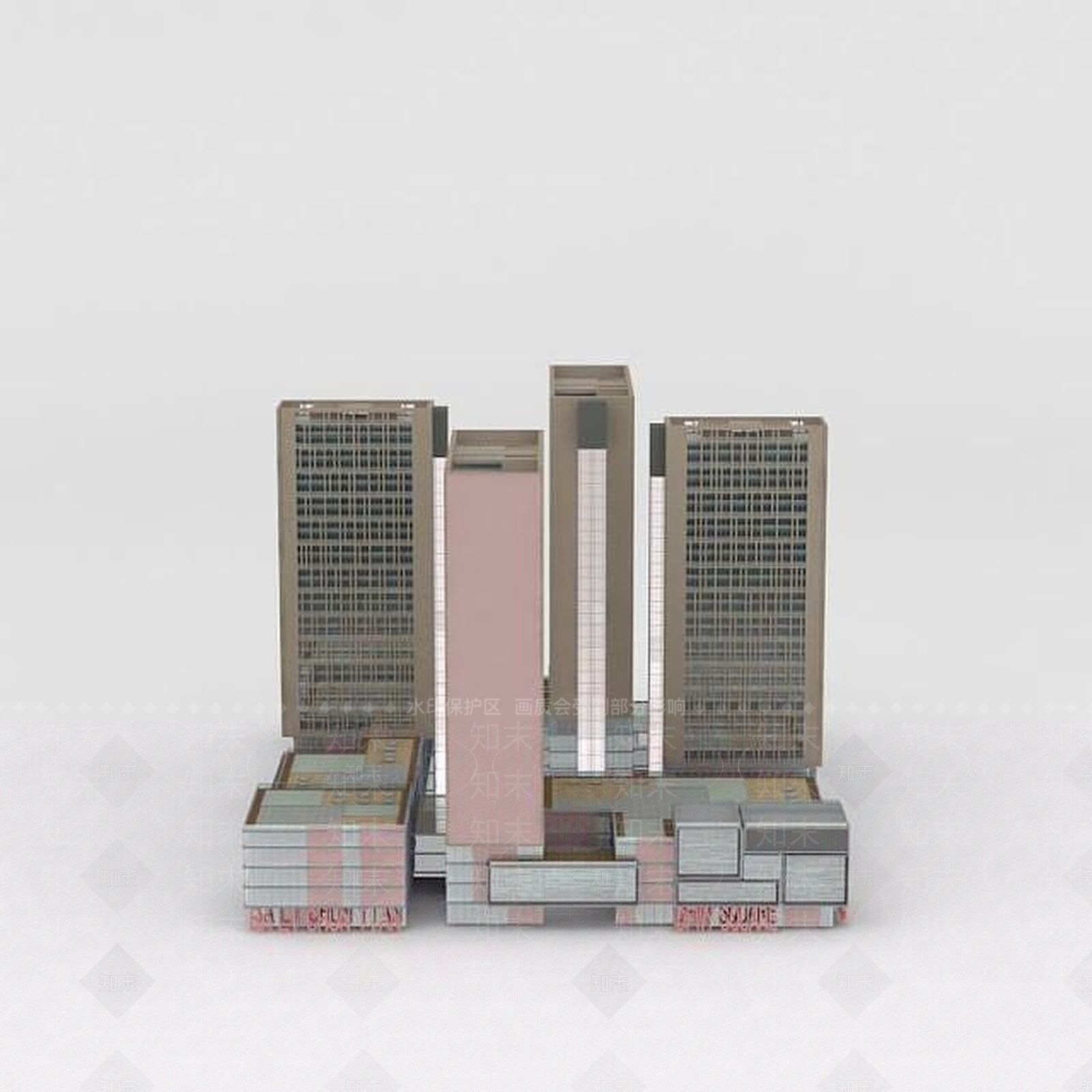 现代综合办公楼3D模型下载【ID:1188768711】