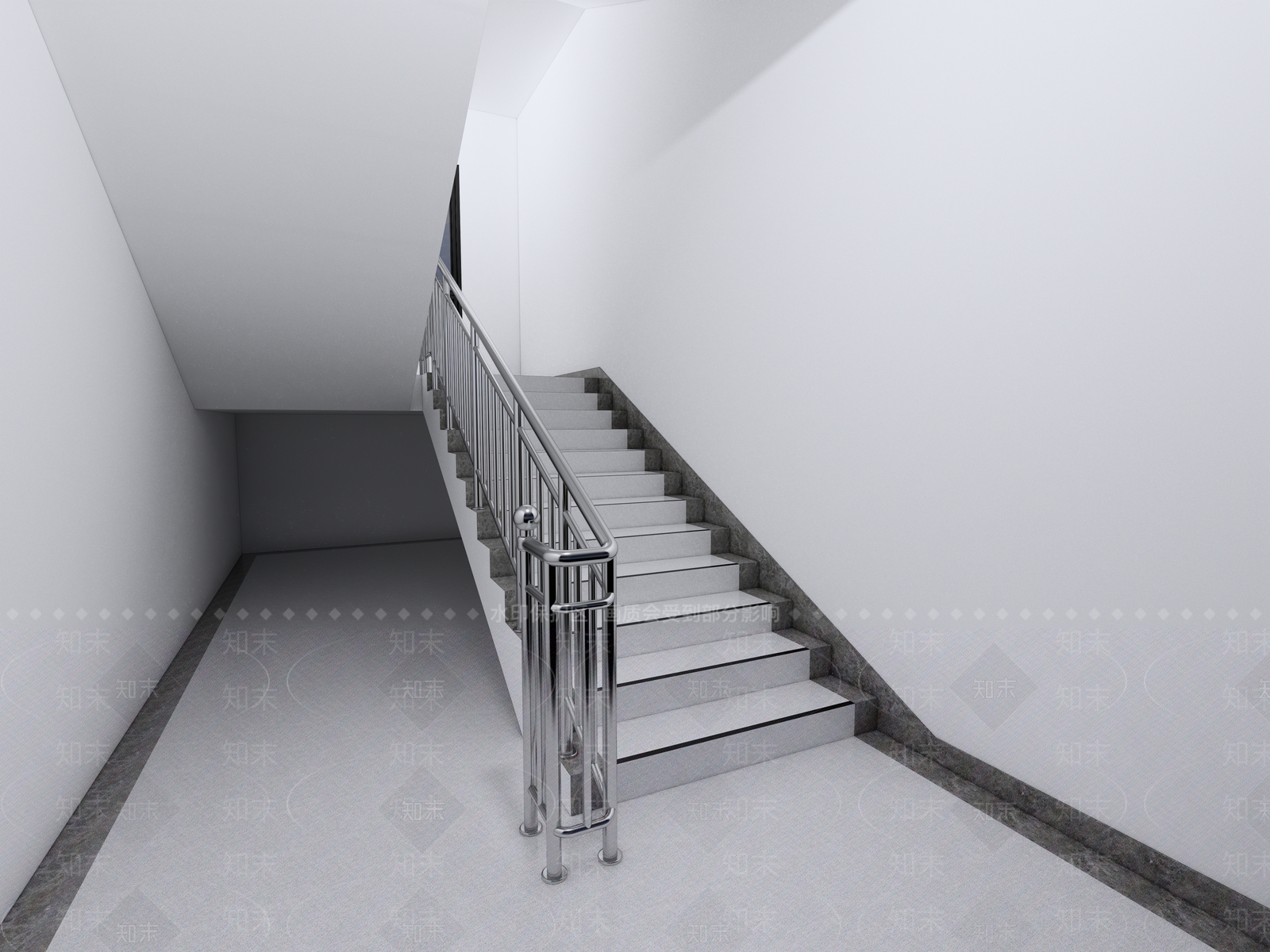 现代简约楼梯间3D模型下载【ID:1188768998】