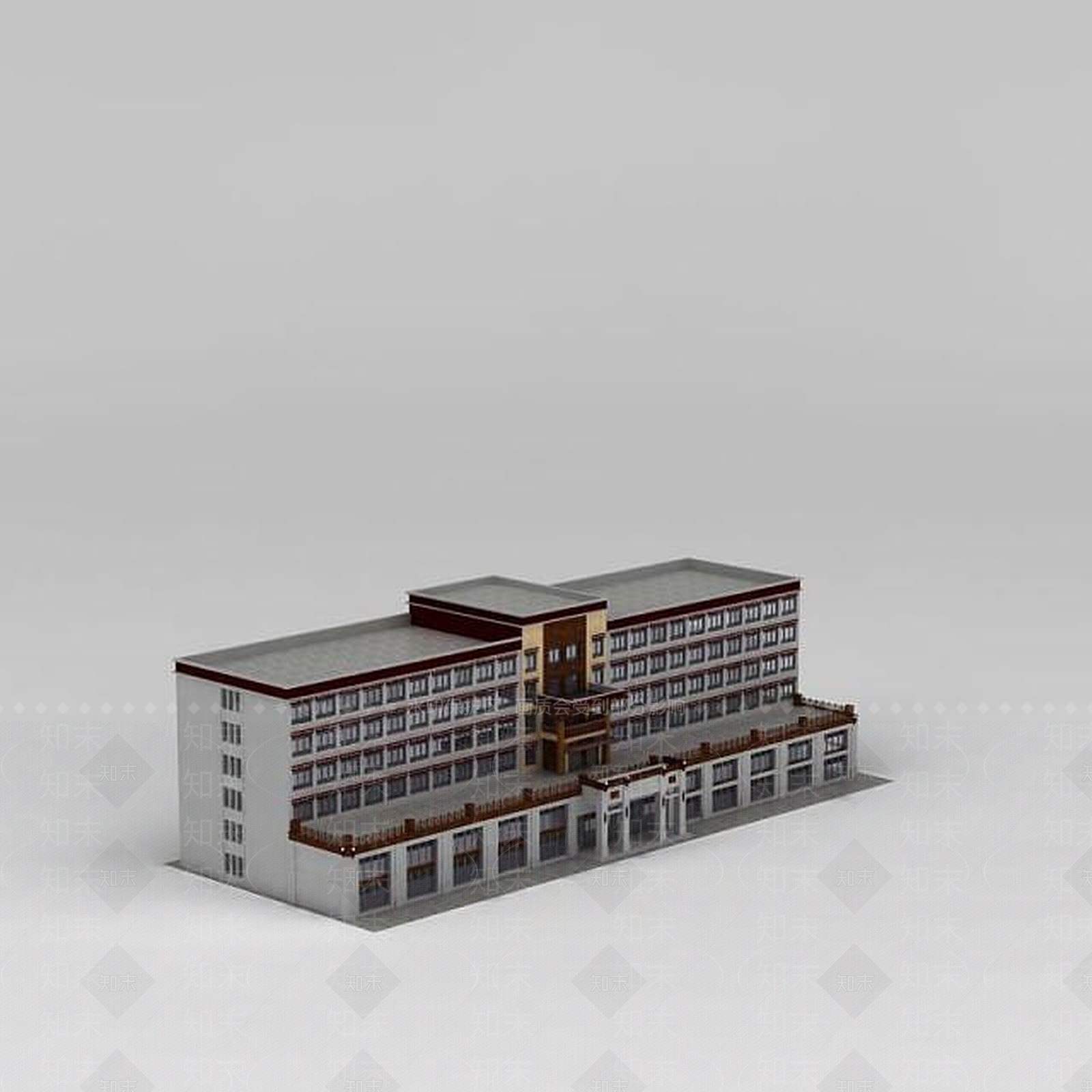 现代藏式酒店3D模型下载【ID:1188769336】