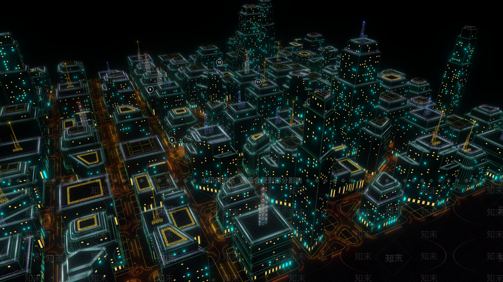 现代商业街3D模型下载【ID:1188770464】