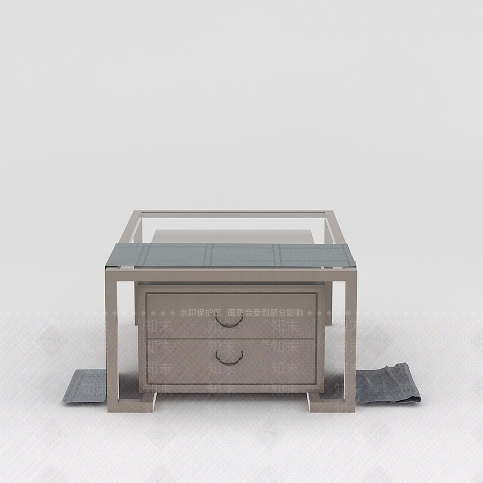 现代侧边抽屉桌子3D模型下载【ID:1188770941】