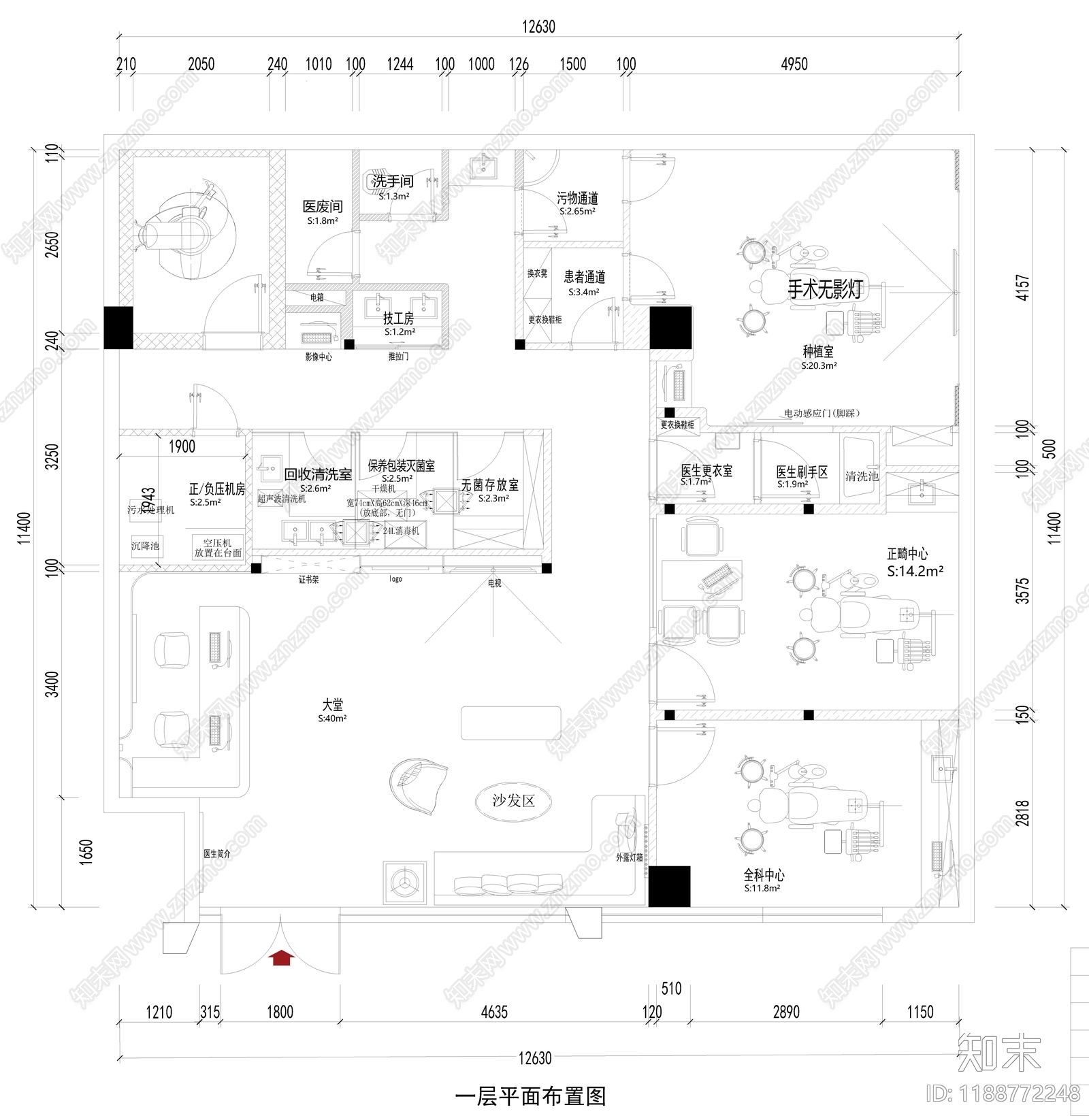 现代医院施工图下载【ID:1188772248】
