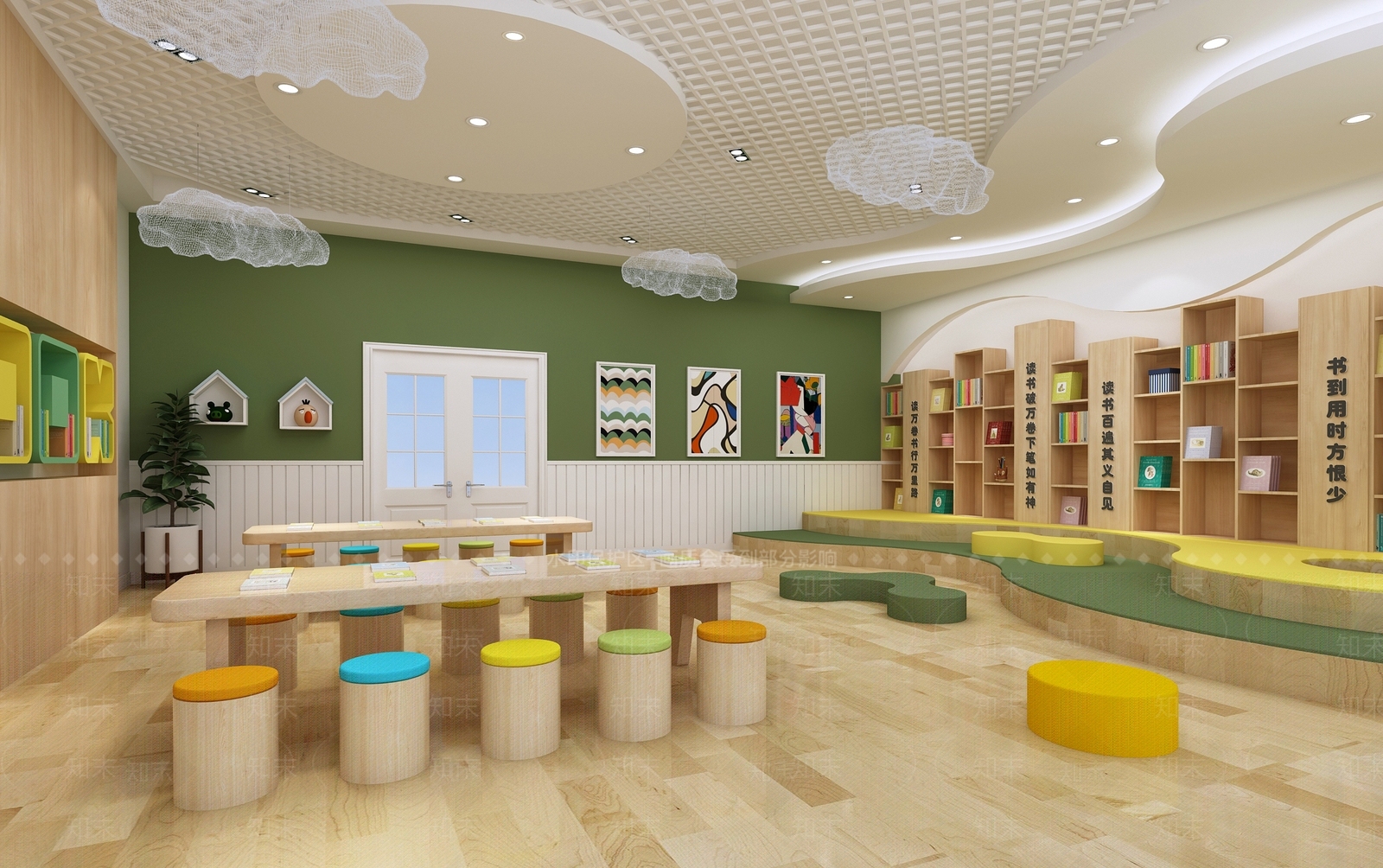 现代幼儿园3D模型下载【ID:1188773466】