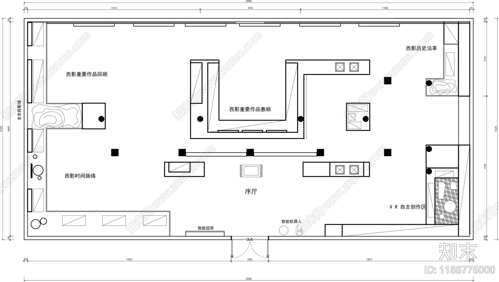 现代其他文化空间cad施工图下载【ID:1188776000】