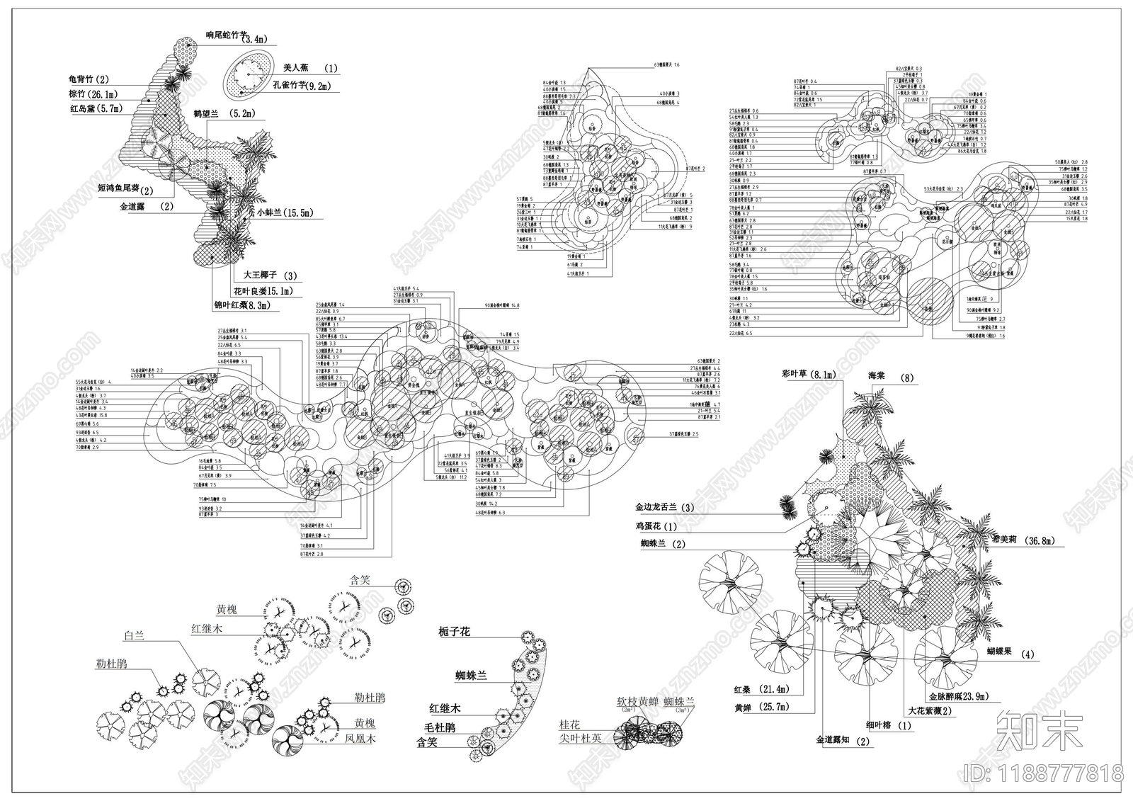 现代微地形图库cad施工图下载【ID:1188777818】