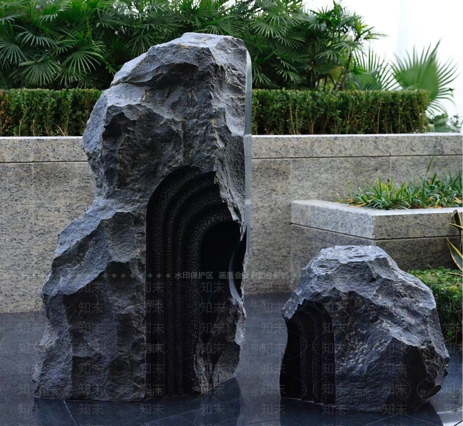 新中式现代石头SU模型下载【ID:1188779231】