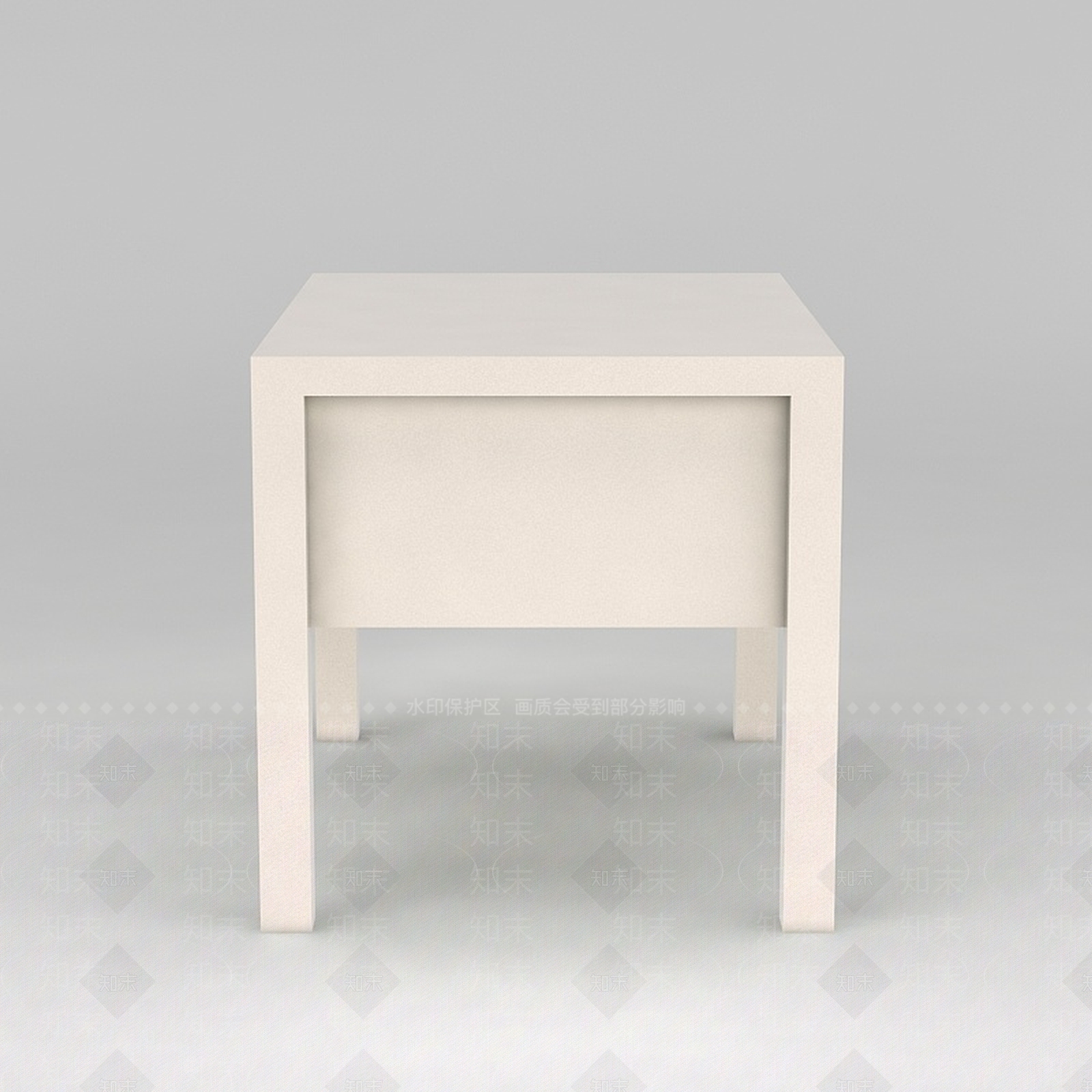 现代简约木质桌子3D模型下载【ID:1188779109】