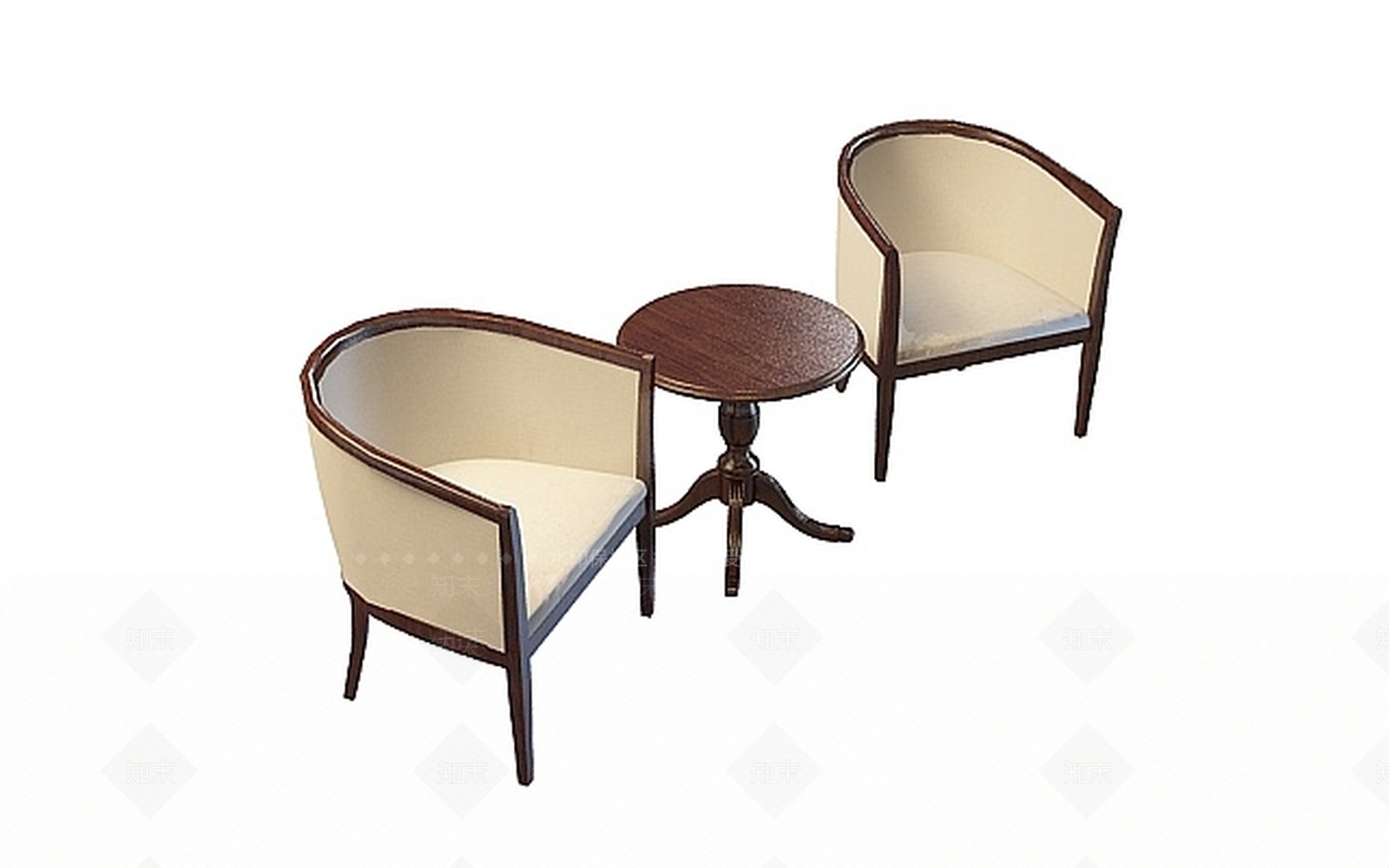 现代酒店商务桌椅3D模型下载【ID:1188779640】