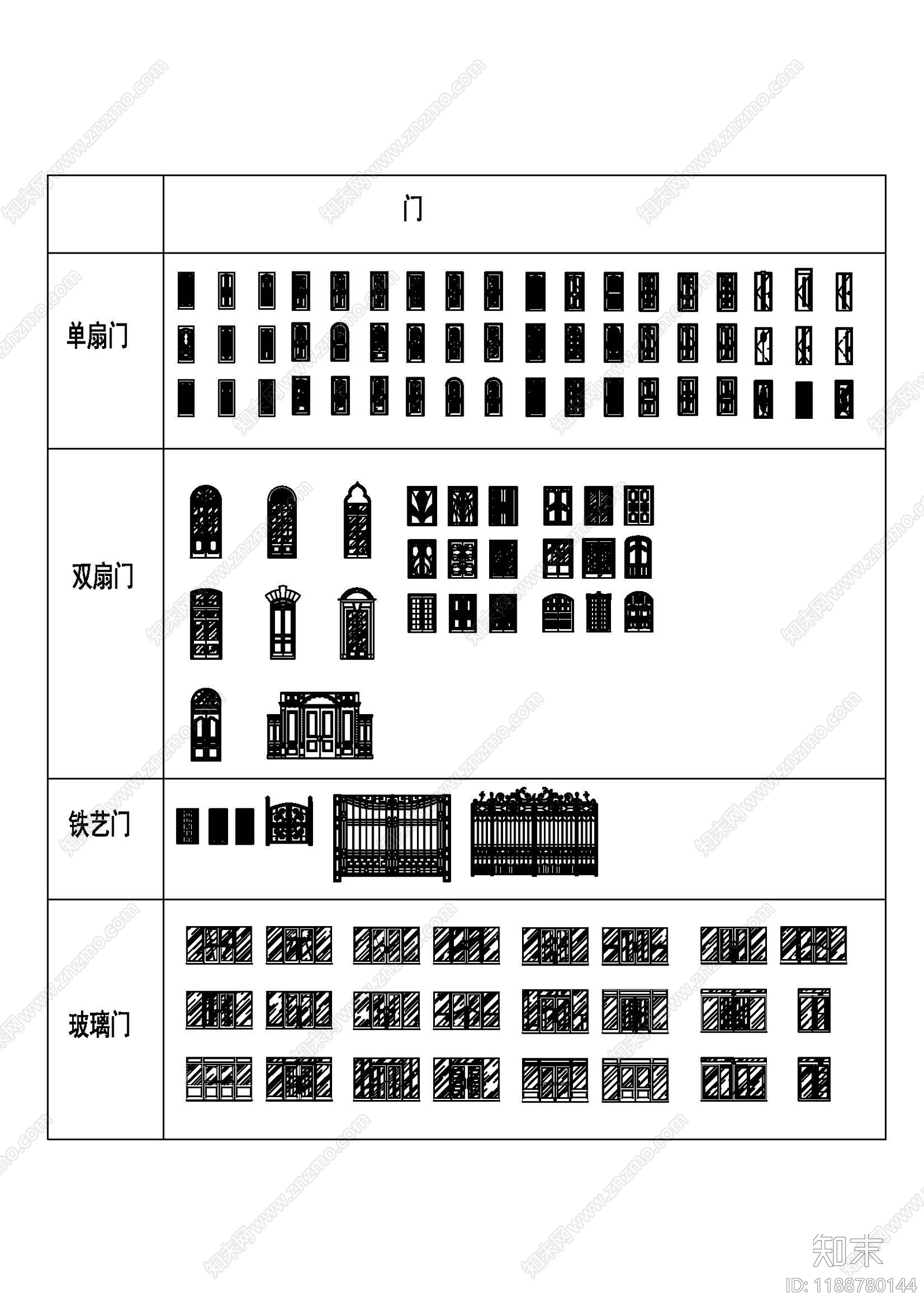 现代欧式其他图库施工图下载【ID:1188780144】