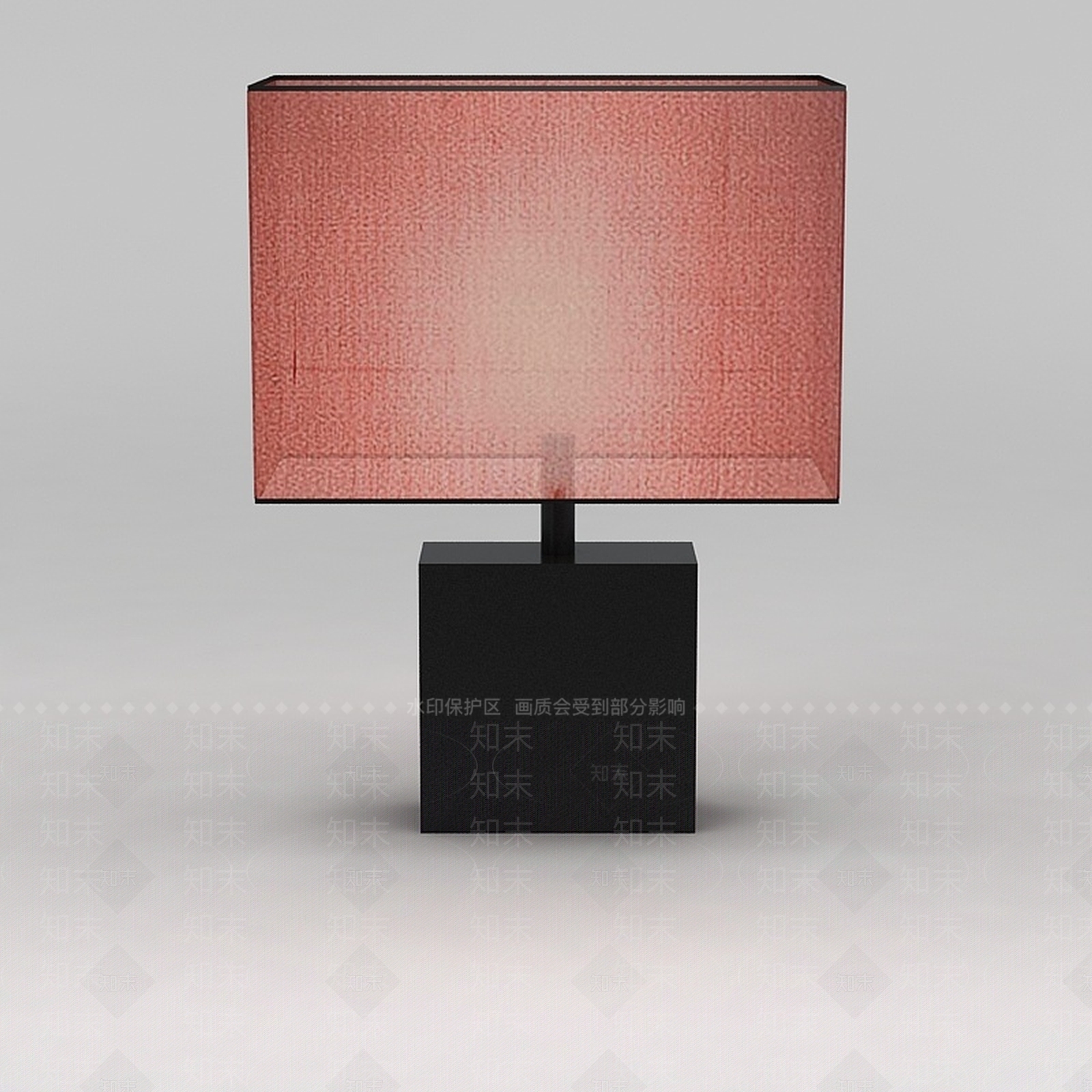 中式纱布灯罩台灯3D模型下载【ID:1188783385】