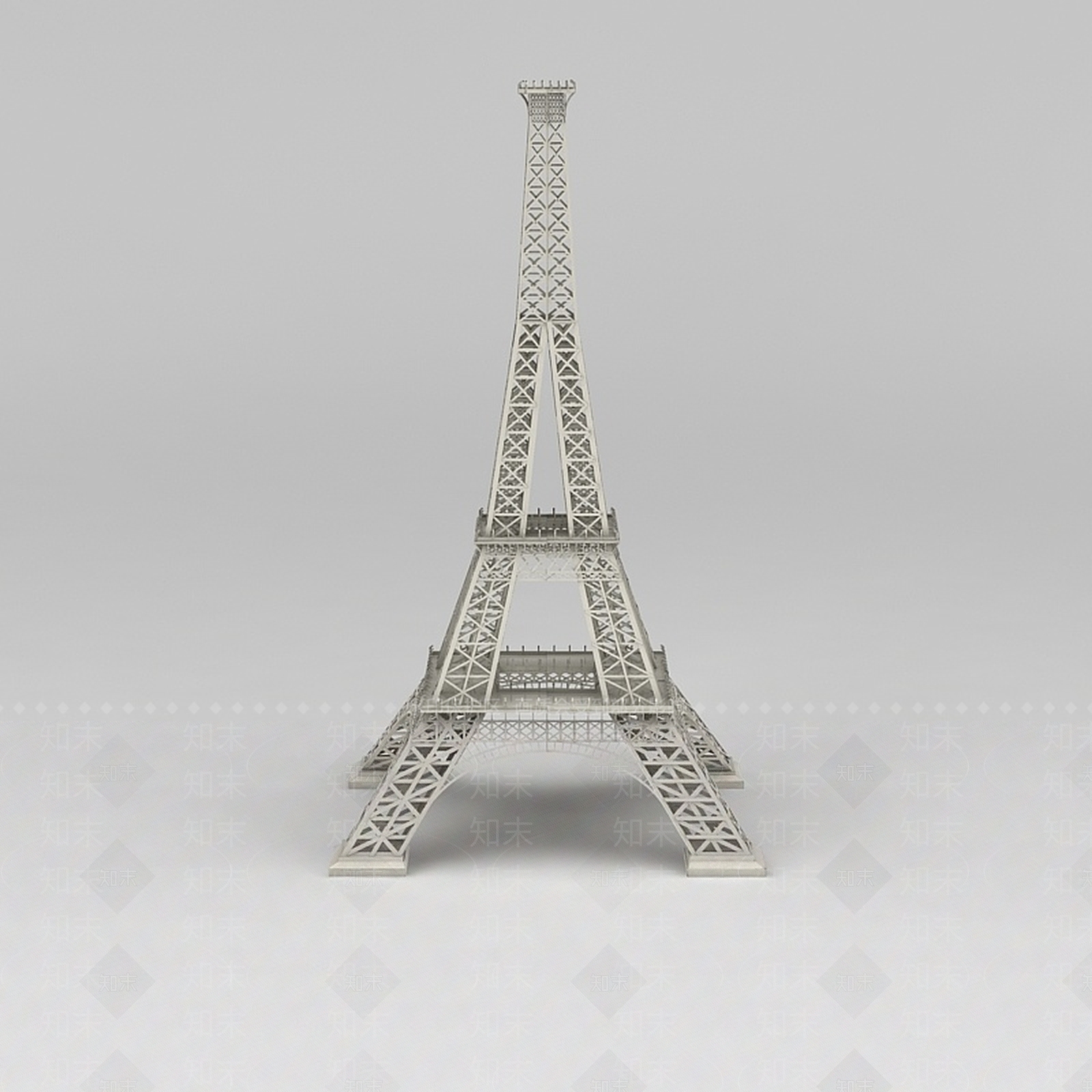 现代巴黎埃菲尔铁塔3D模型下载【ID:1188783666】