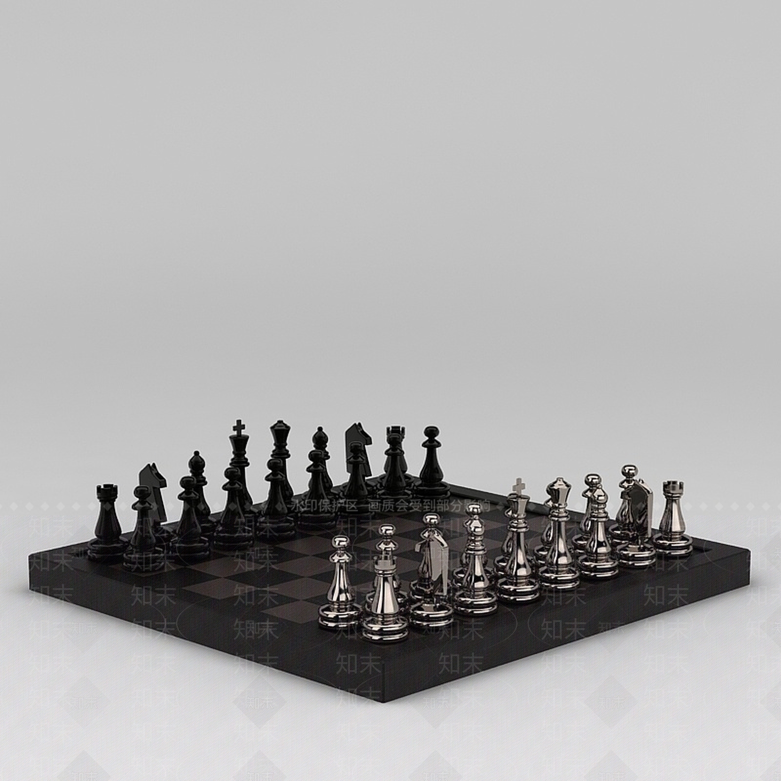 现代国际象棋3D模型下载【ID:1188783723】