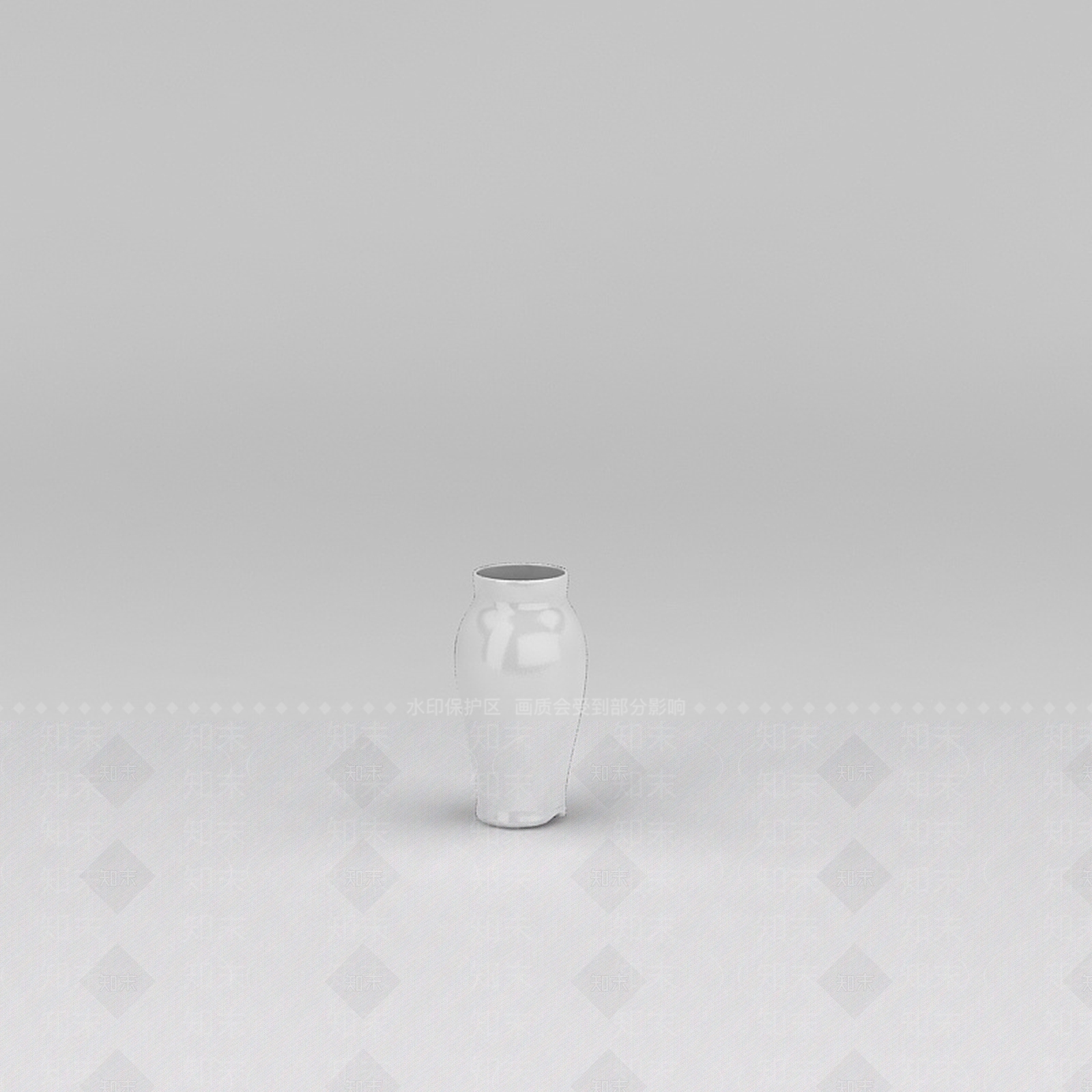 现代陶瓷大花瓶3D模型下载【ID:1188784372】