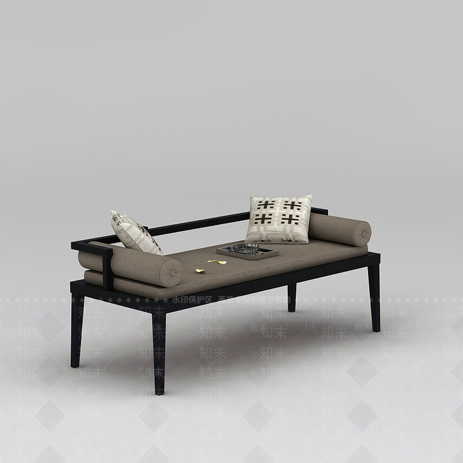 中式客厅坐榻3D模型下载【ID:1188785574】